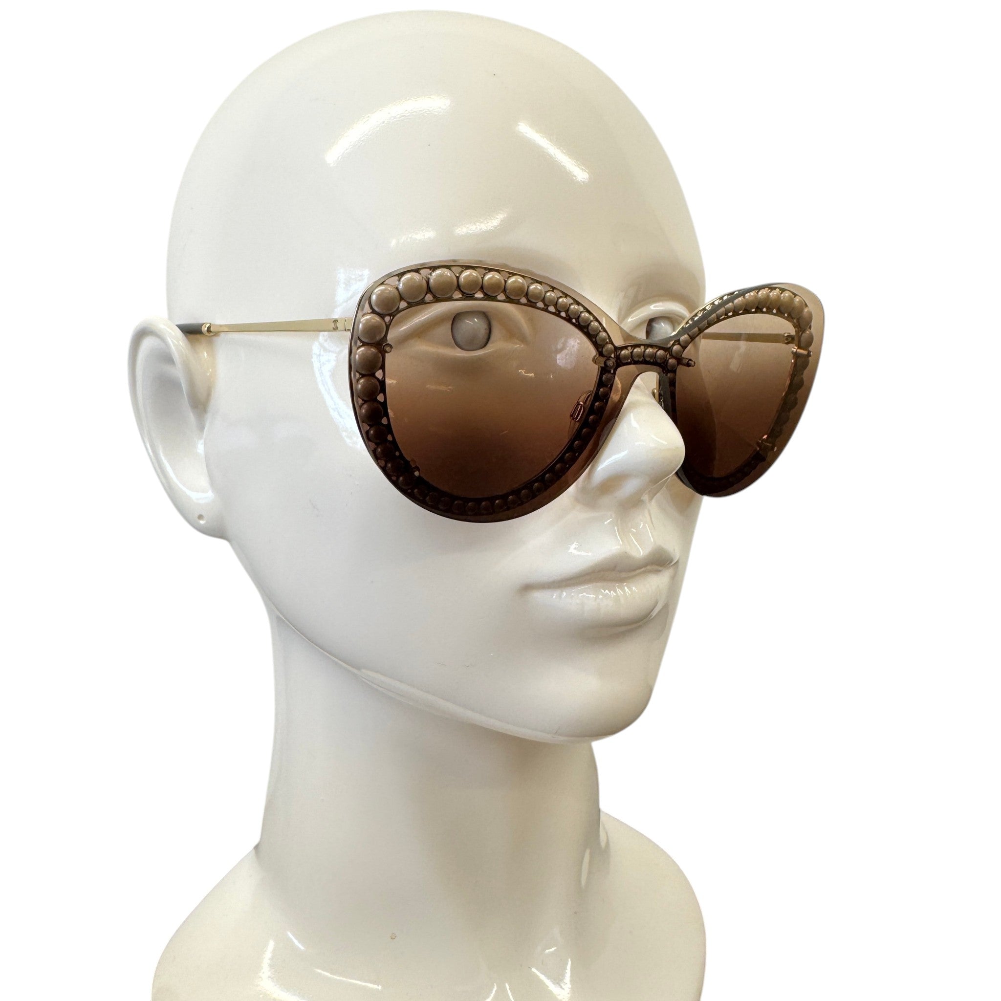 Women's Pear Frame Sunglasses Brown