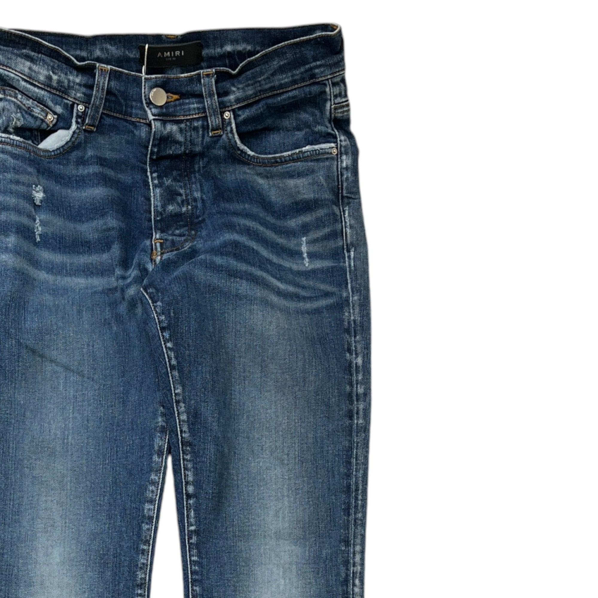 Men's Distressed Jeans Blue Size IT 46 / UK 30