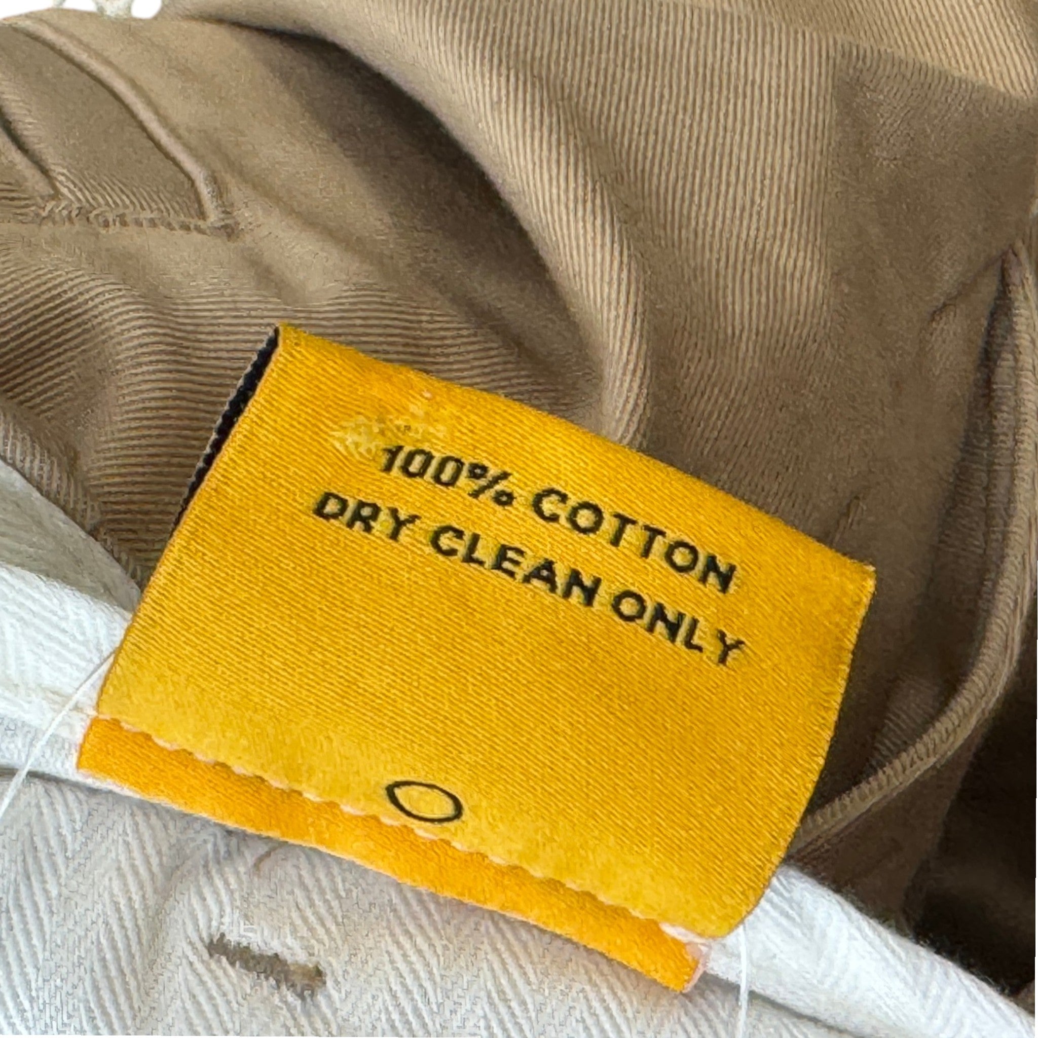Men's Carpenter Flare Trousers Beige Size Waist 34"