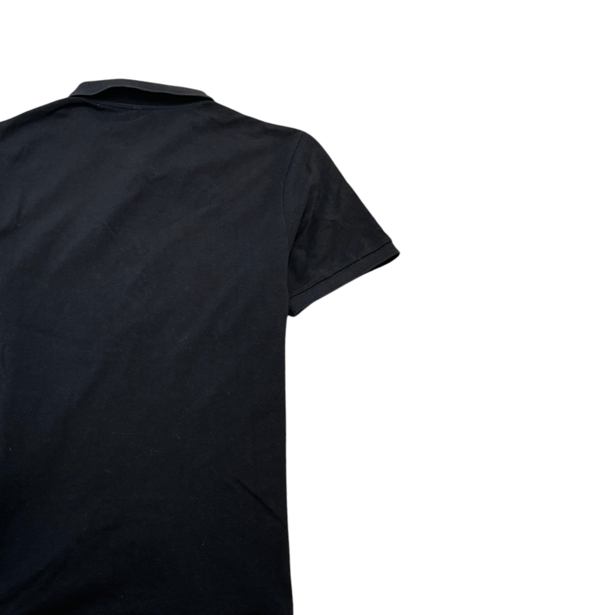Men's Tab Logo Polo Shirt Black Size L