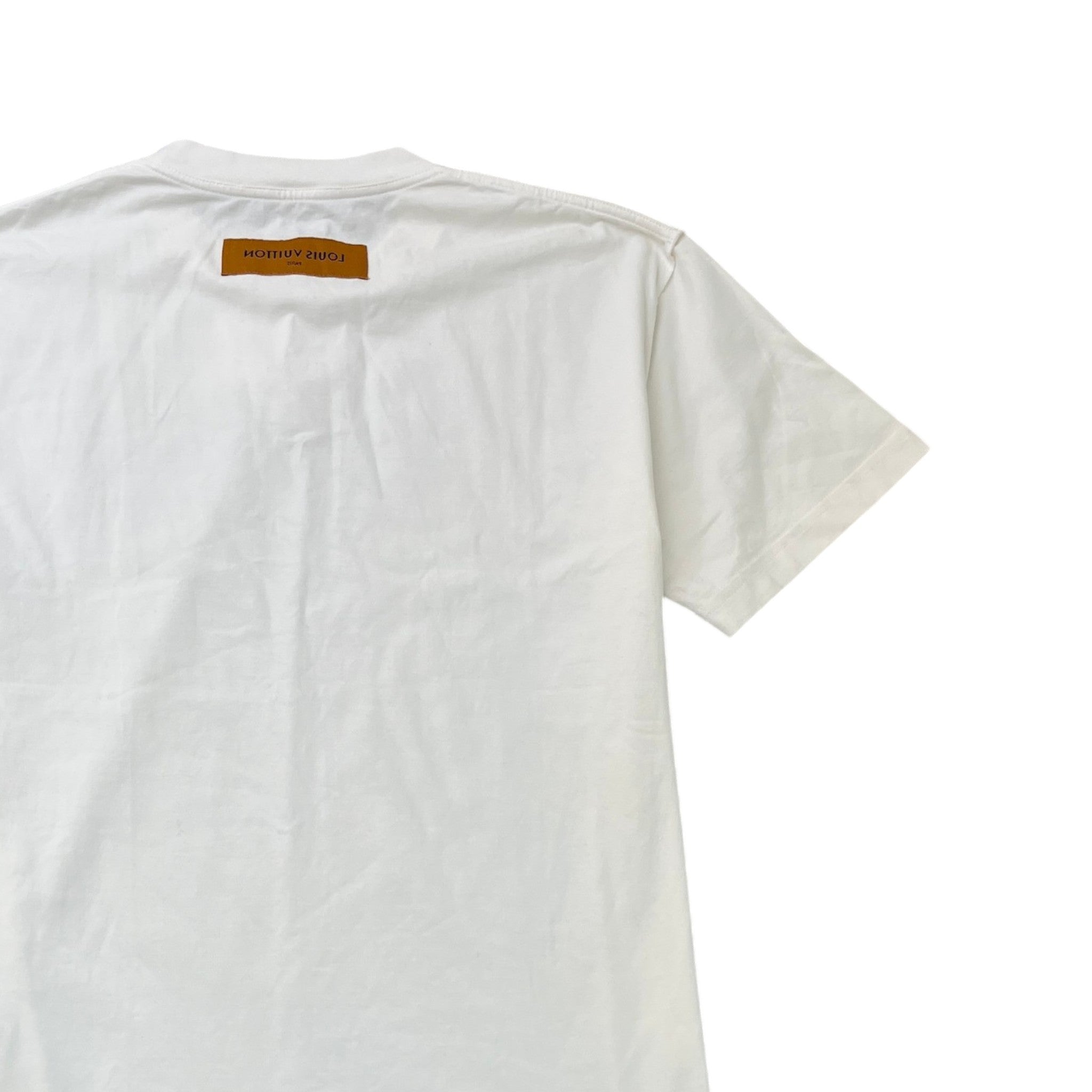 Men's Embossed Logo T-Shirt White Size M