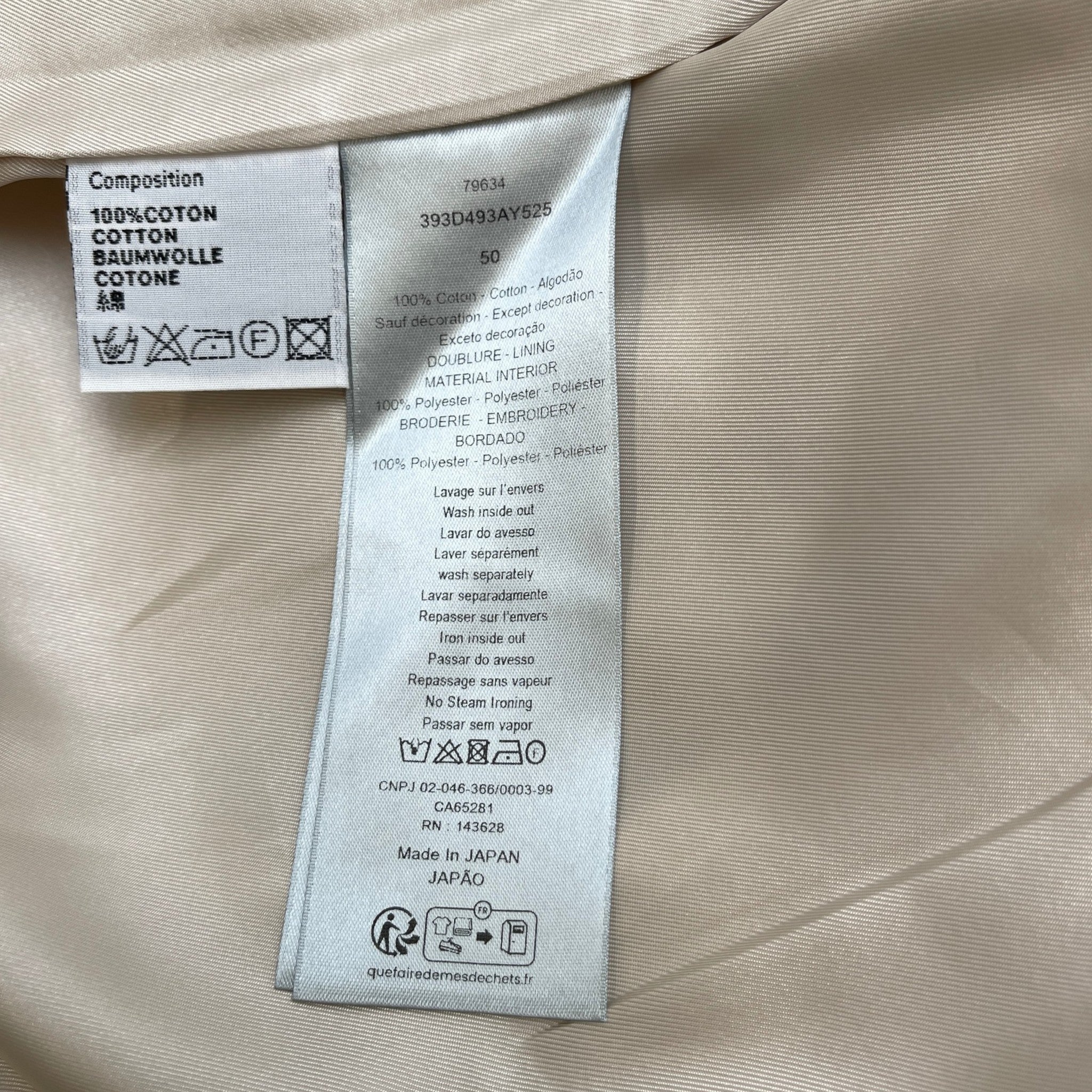 Men's Denim Tears Bomber Jacket Beige Size IT 50 / L
