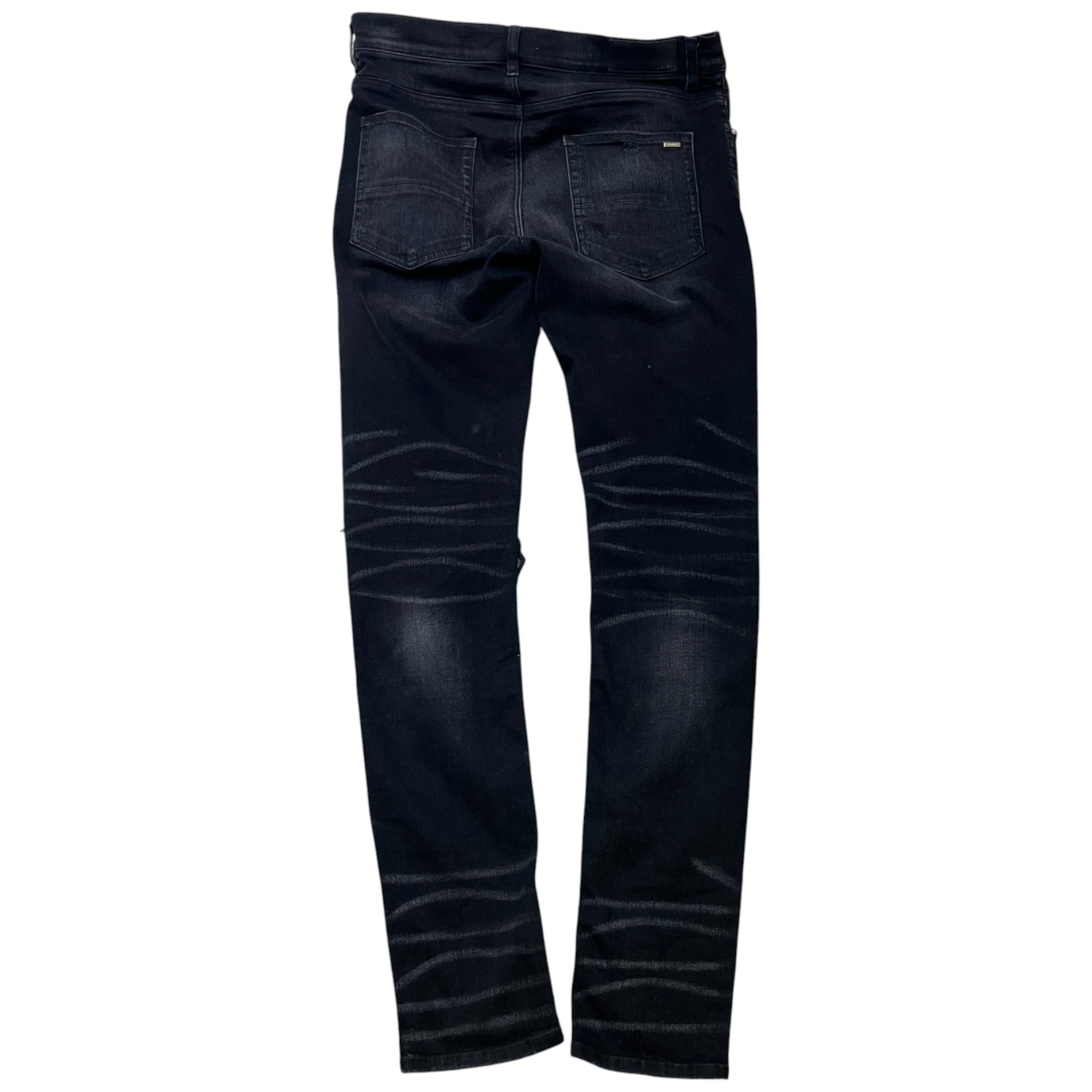 Men's Mx1 Distressed Jeans Black Size Waist 34"