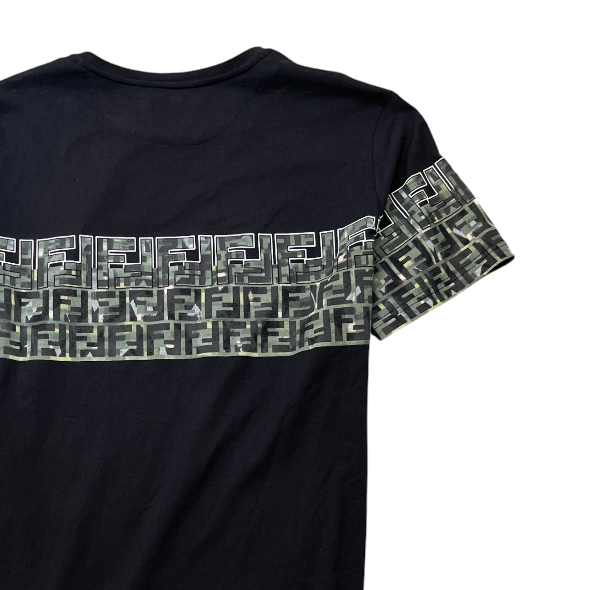 Men's Ff Monogram T-Shirt Black Size XXL