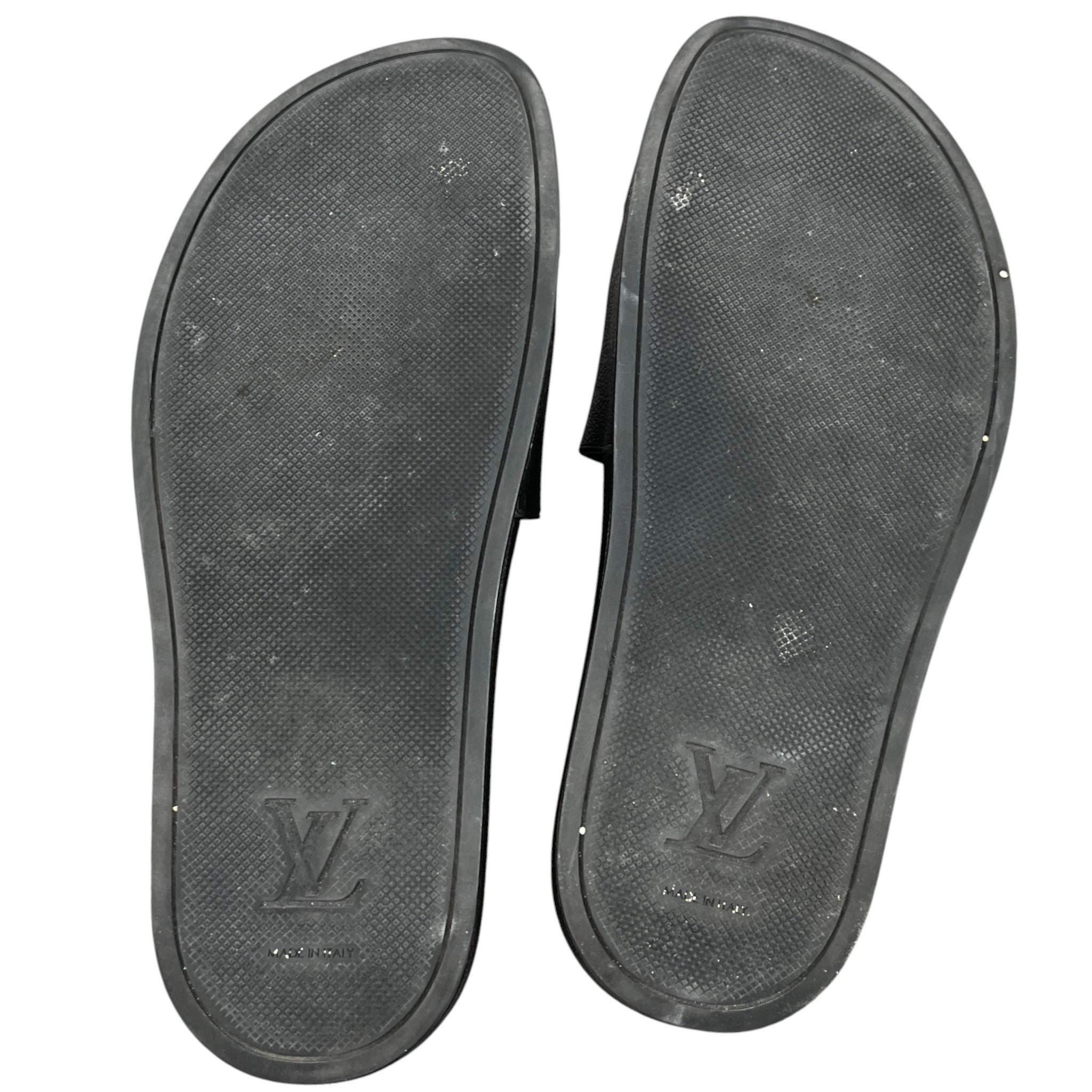 Men's Monogram Eclipse Waterfront Slides Black Size EU 40.5 / UK 6.5