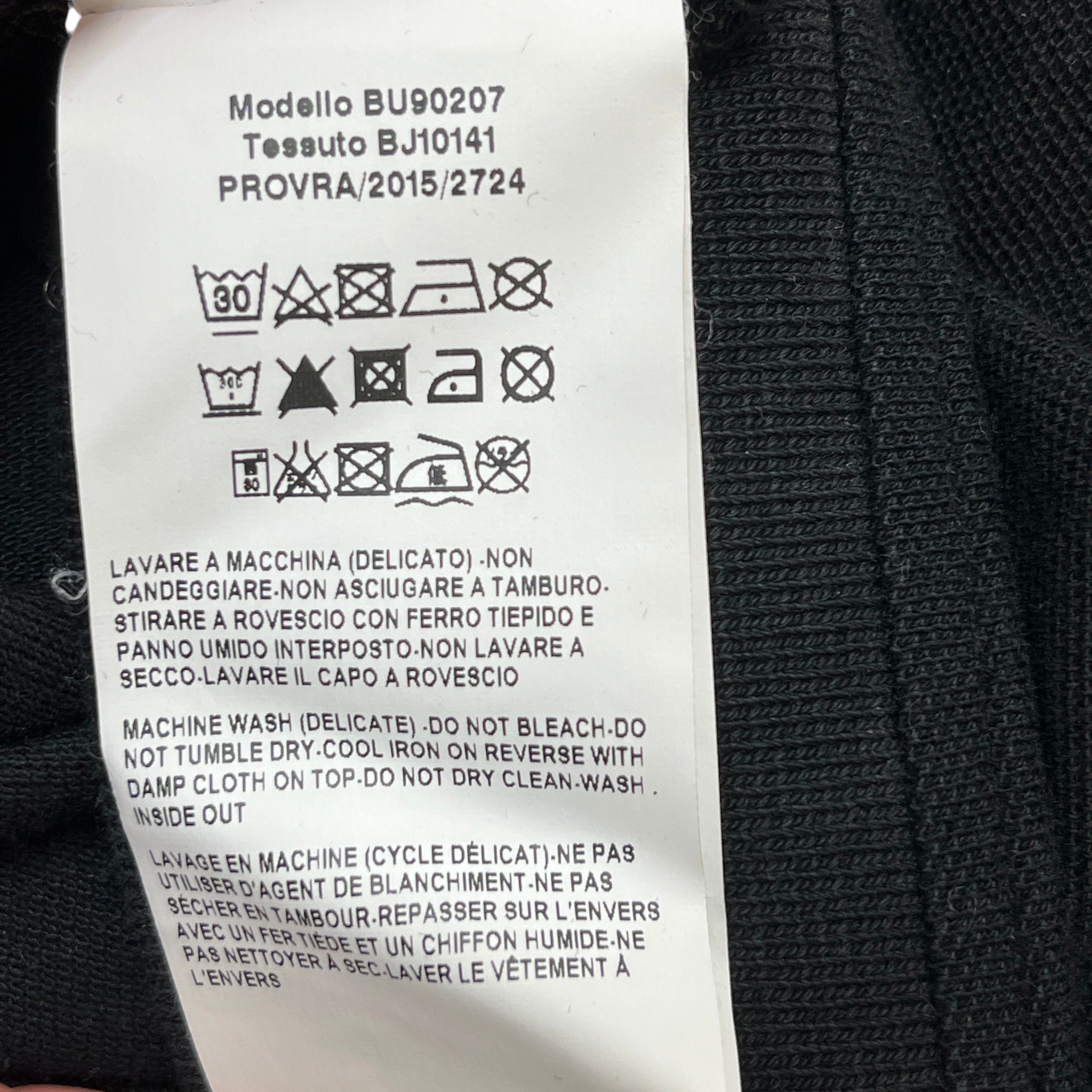 Men's Tab Logo Polo Shirt Black Size L