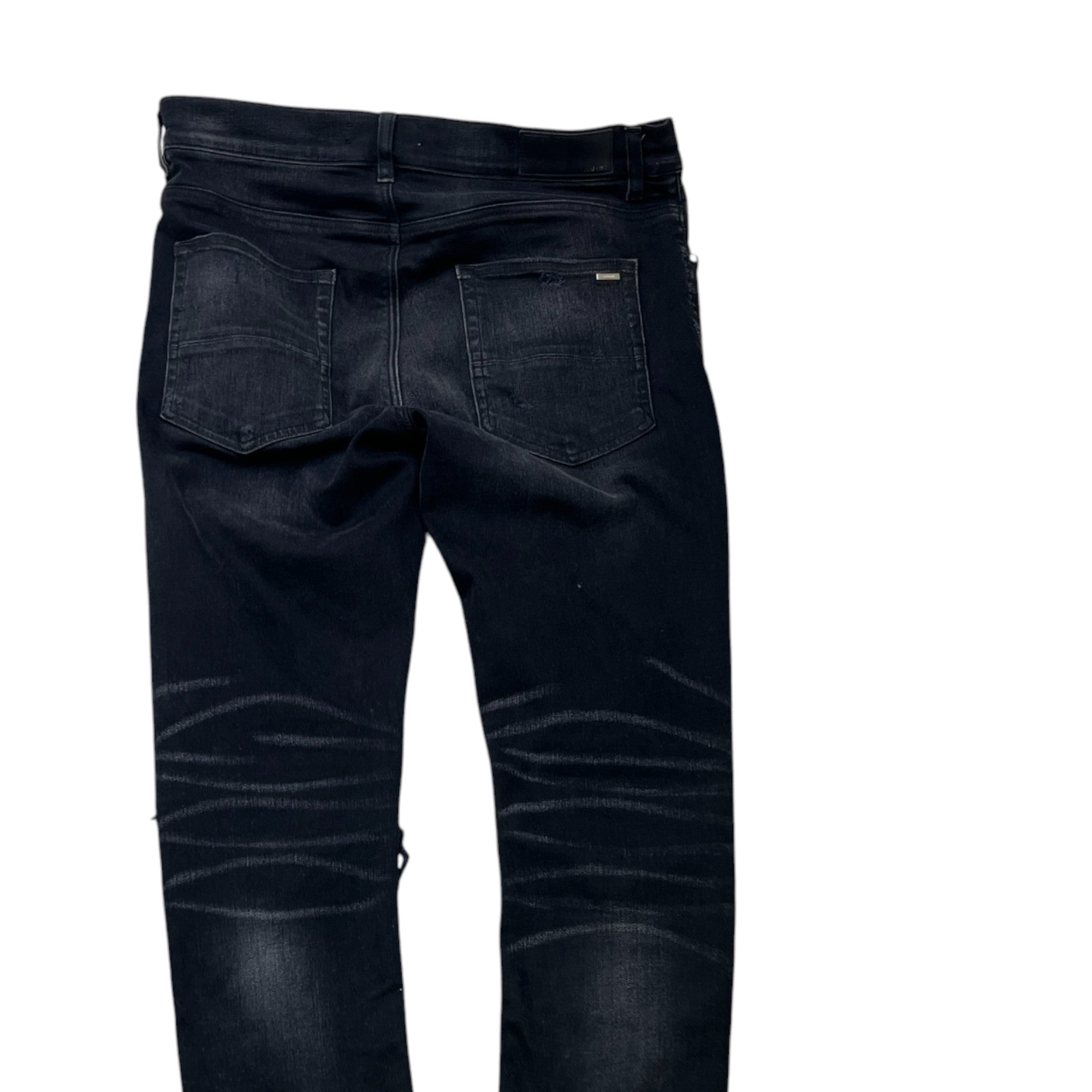 Men's Mx1 Distressed Jeans Black Size Waist 34"