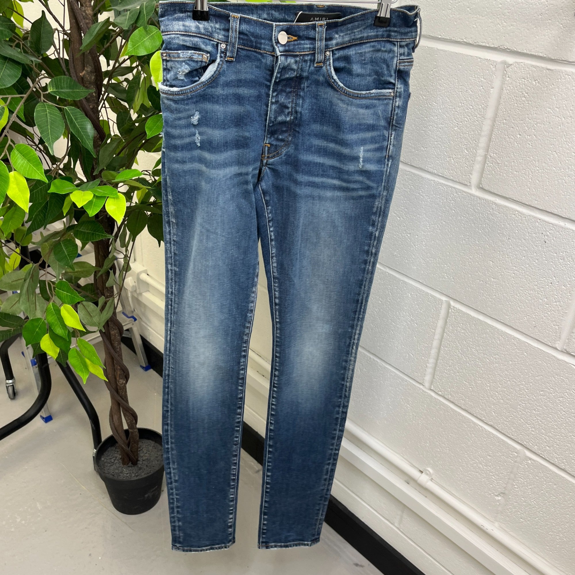 Men's Distressed Jeans Blue Size IT 46 / UK 30