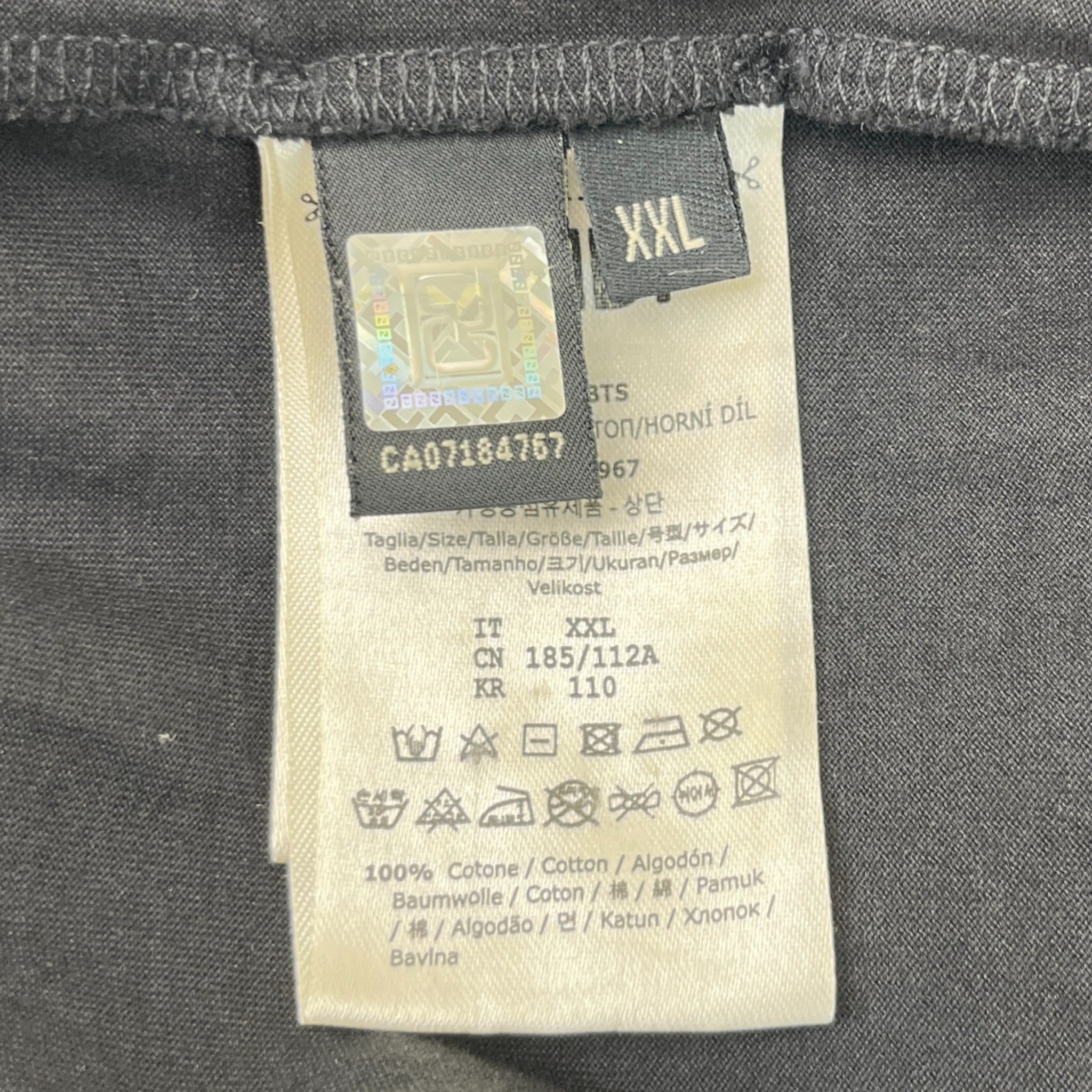 Men's Ff Monogram T-Shirt Black Size XXL