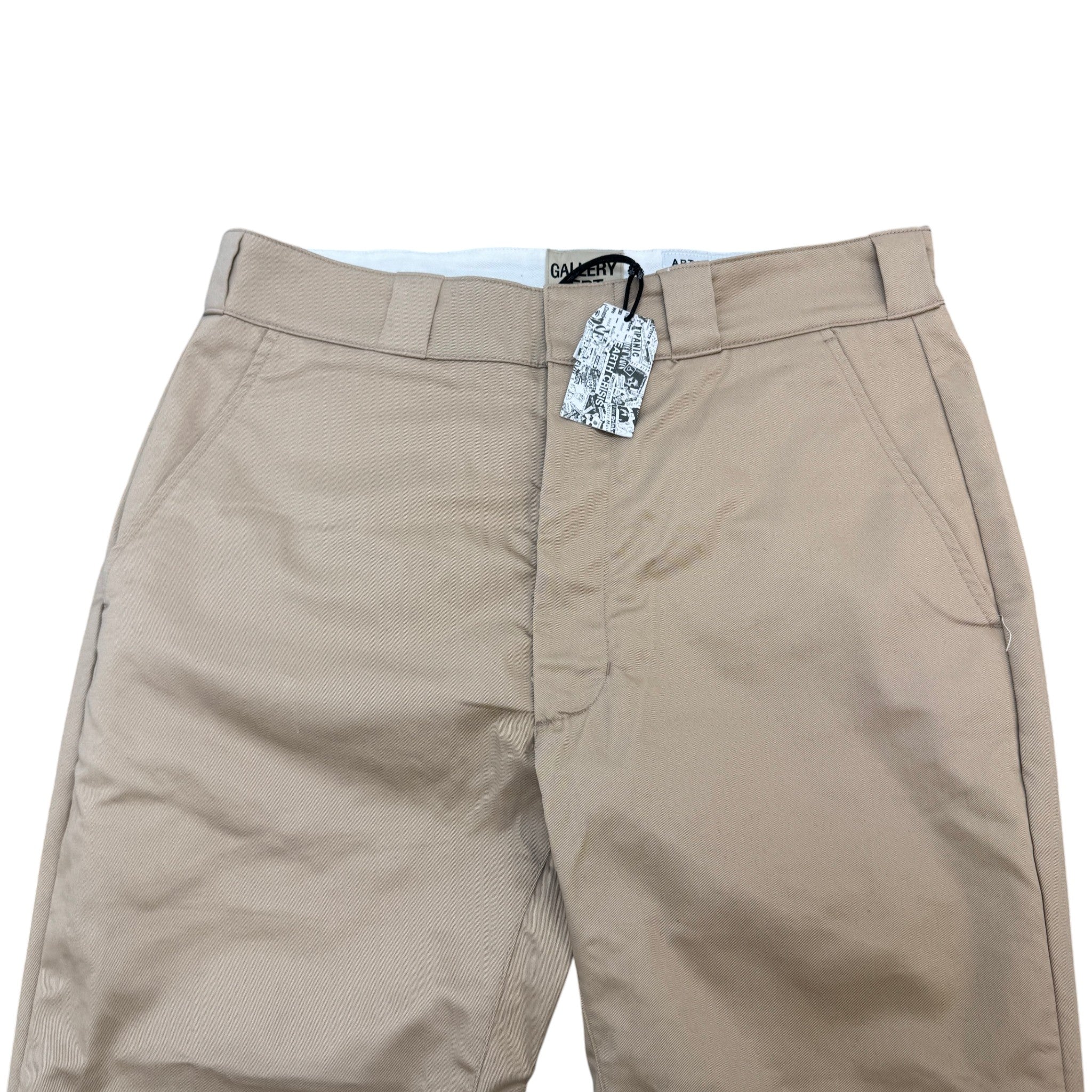 Men's Carpenter Flare Trousers Beige Size Waist 34"