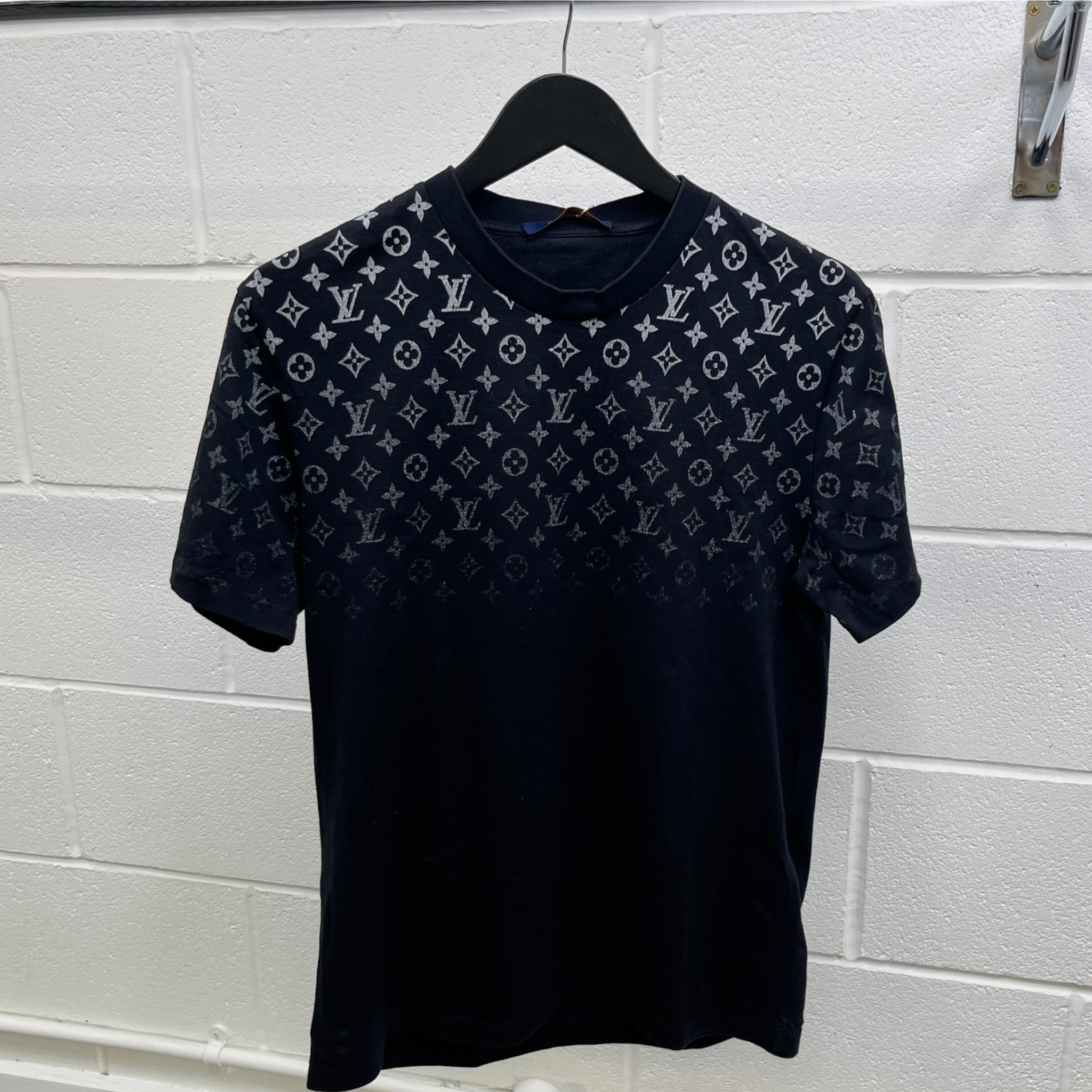 Men's Monogram Gradient T-Shirt Black Size M