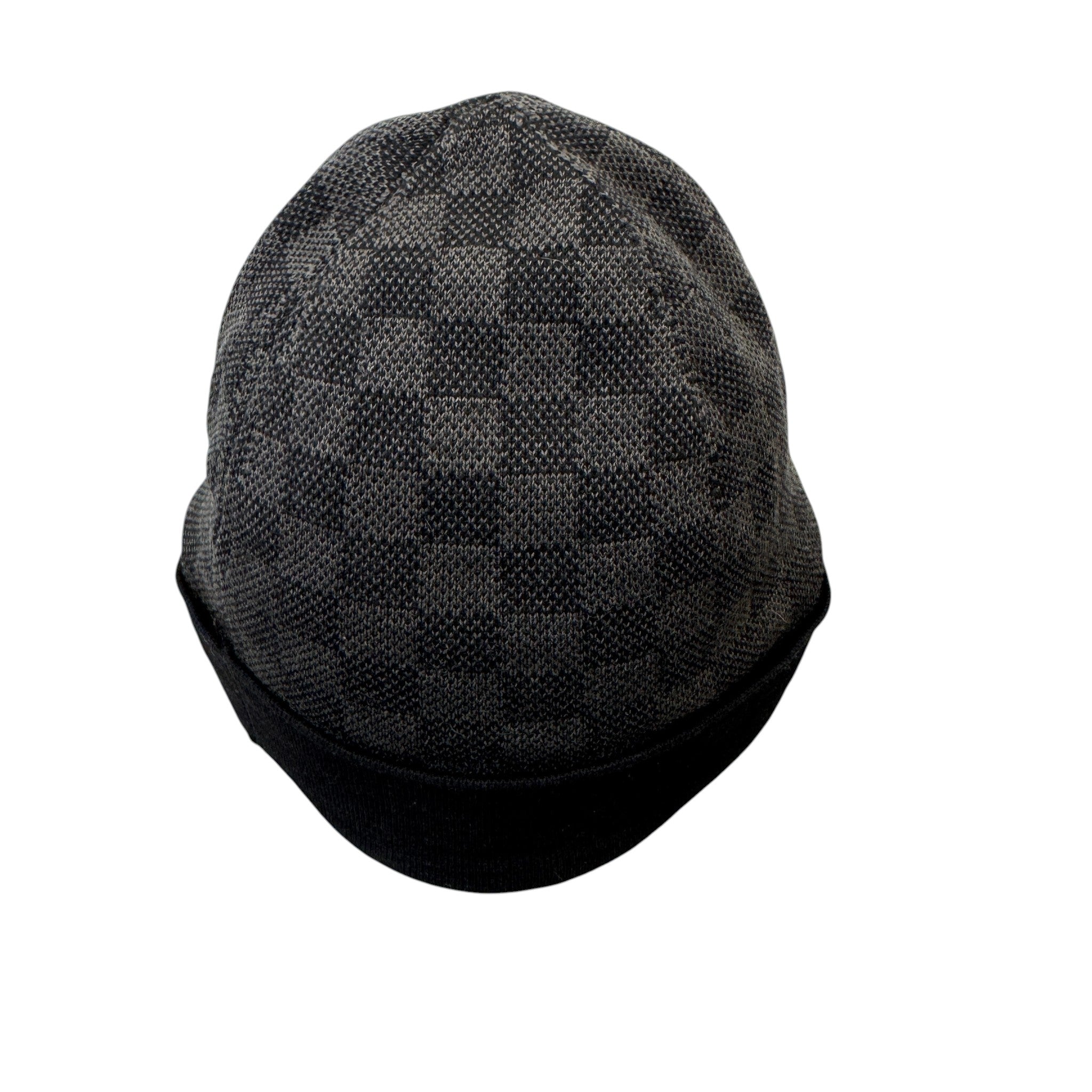 Men's Petit Damier Beanie Hat Black
