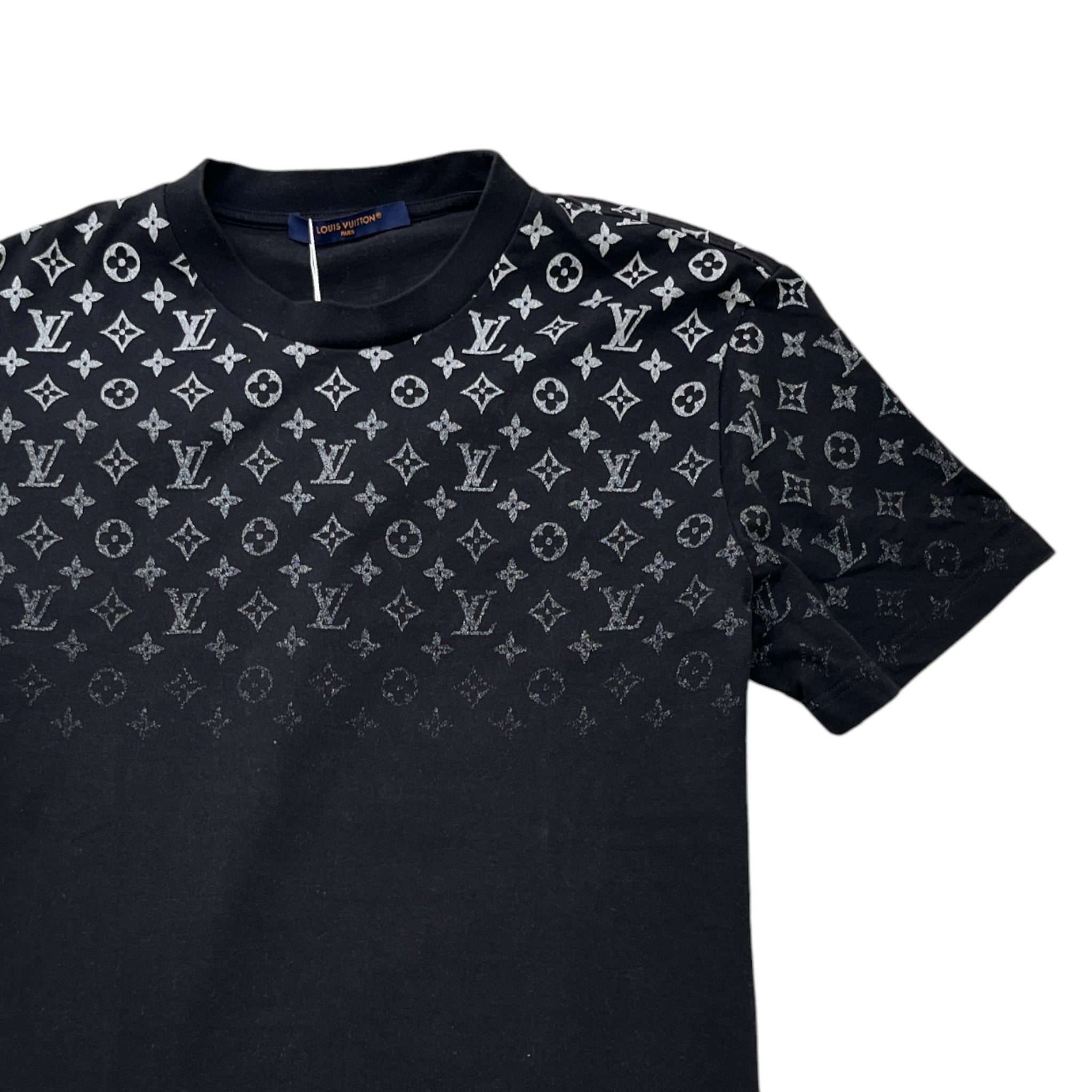 Men's Monogram Gradient T-Shirt Black Size M