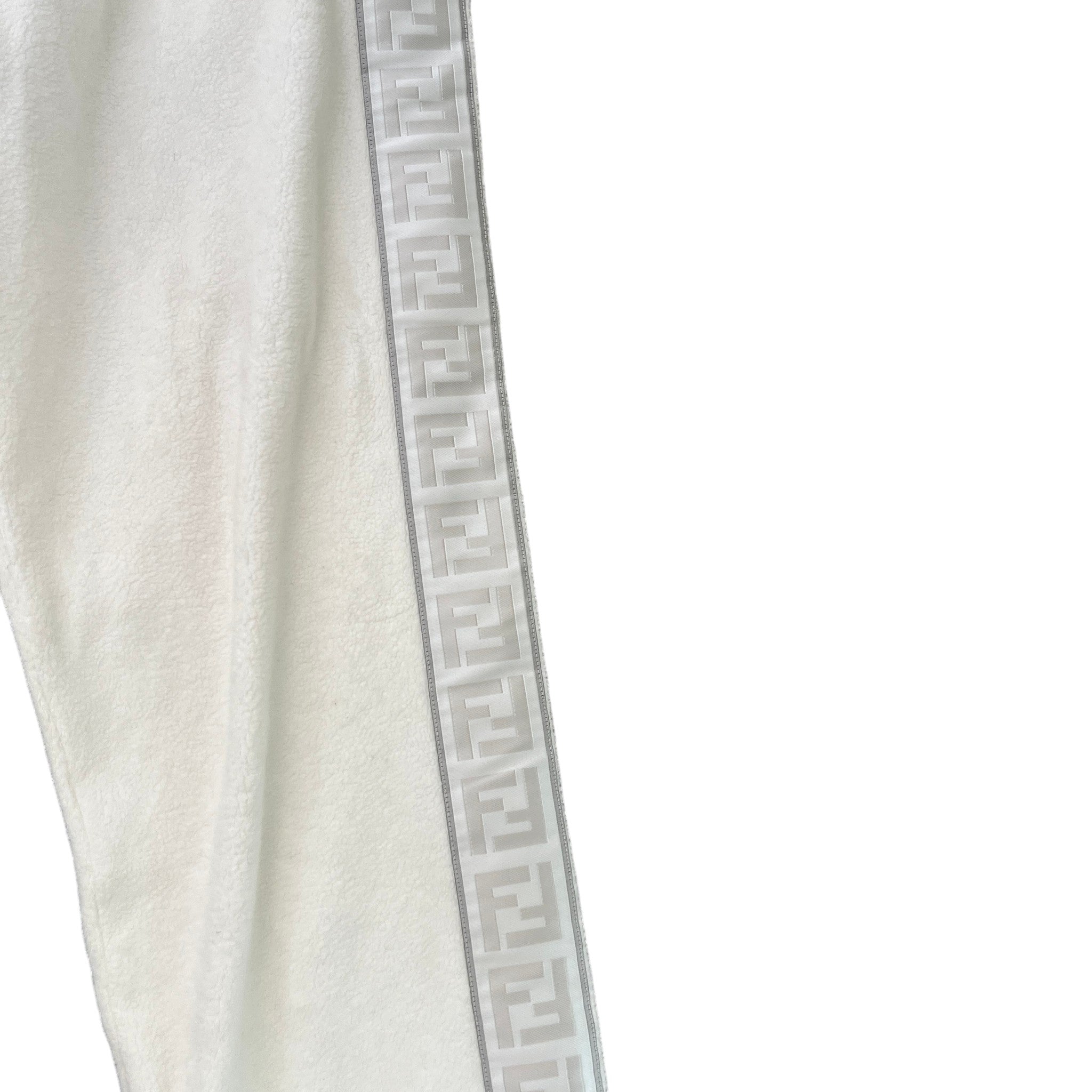 Men's Tape Logo Joggers White Size M