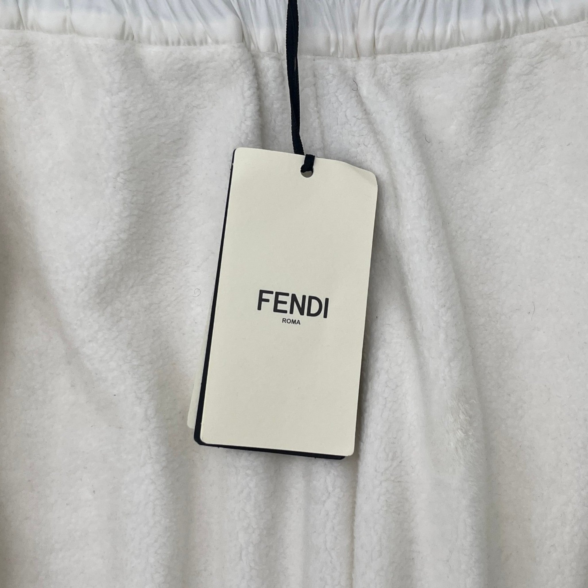 Men's Tape Logo Joggers White Size M
