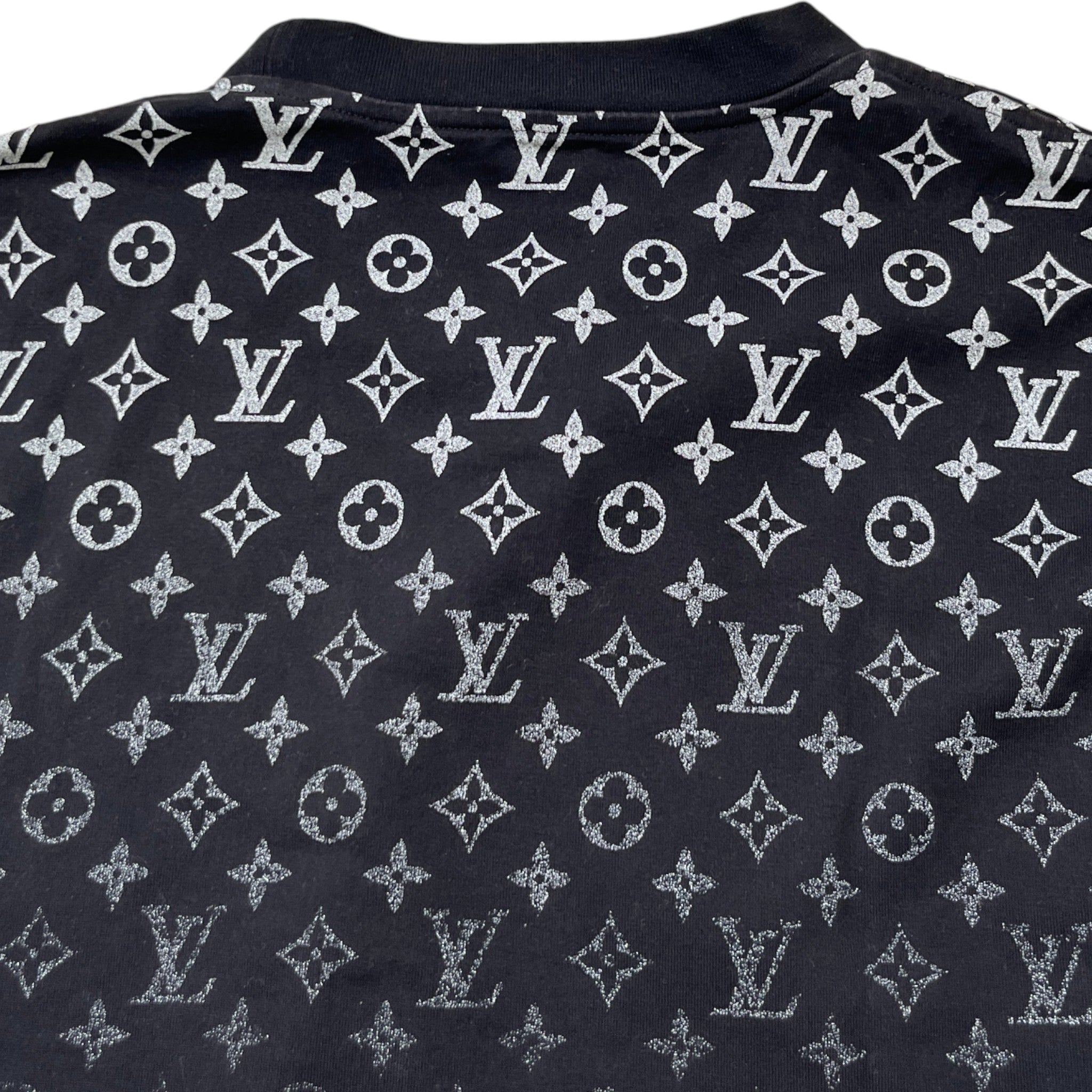 Men's Monogram Gradient T-Shirt Black Size M