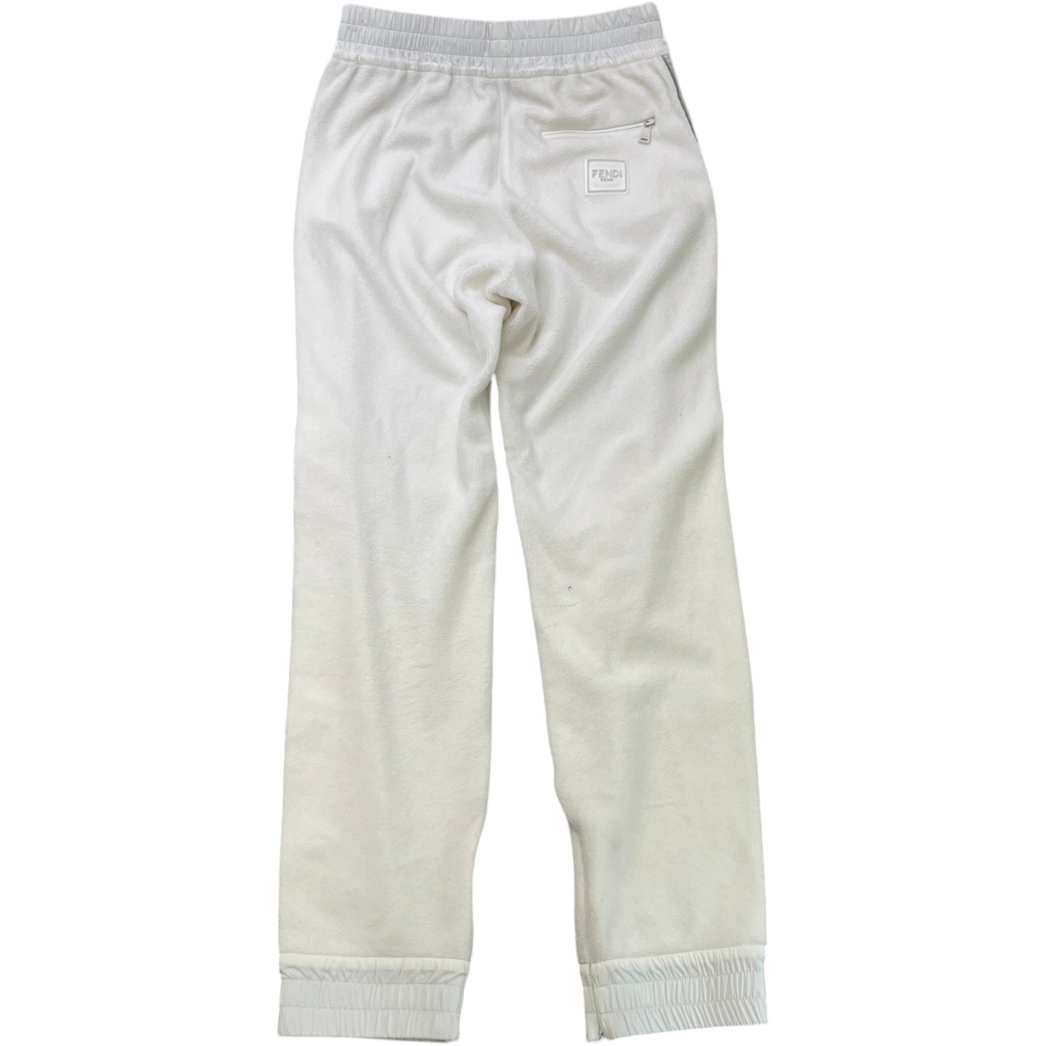 Men's Tape Logo Joggers White Size M