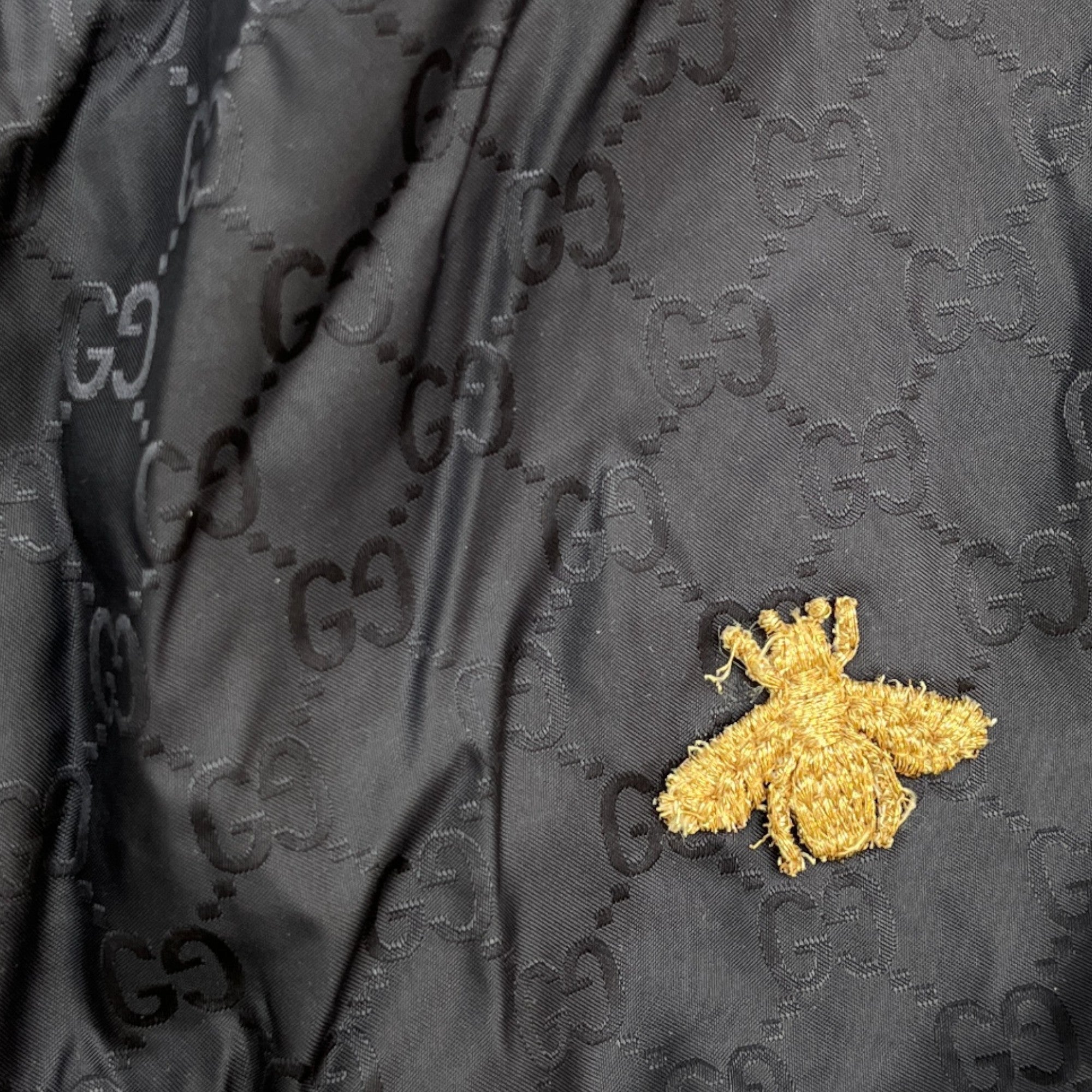 Men's Gg Embroidered Bee Swim Shorts Navy Size W28 / IT 44