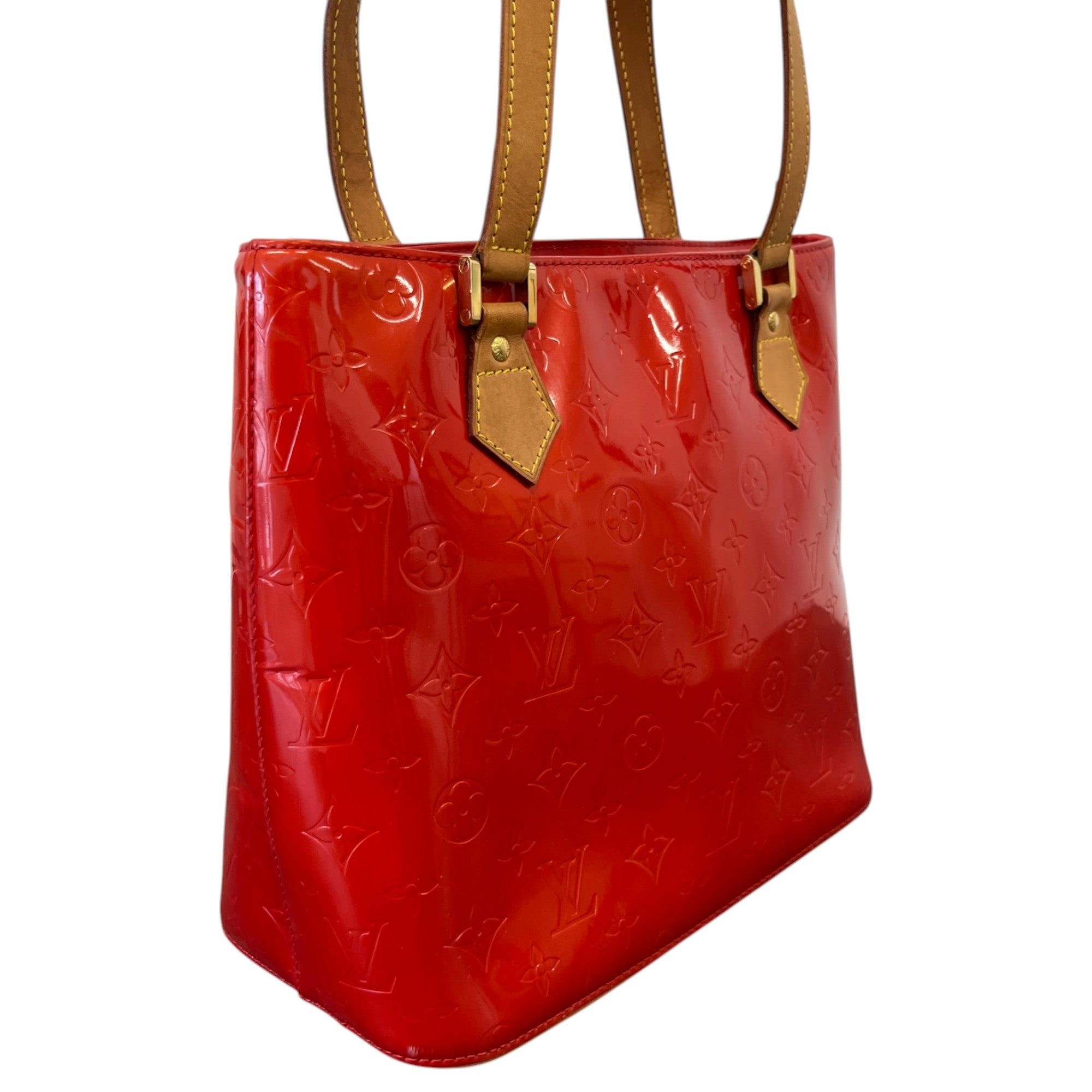 Women's Vernis Leather Houston Bag Red