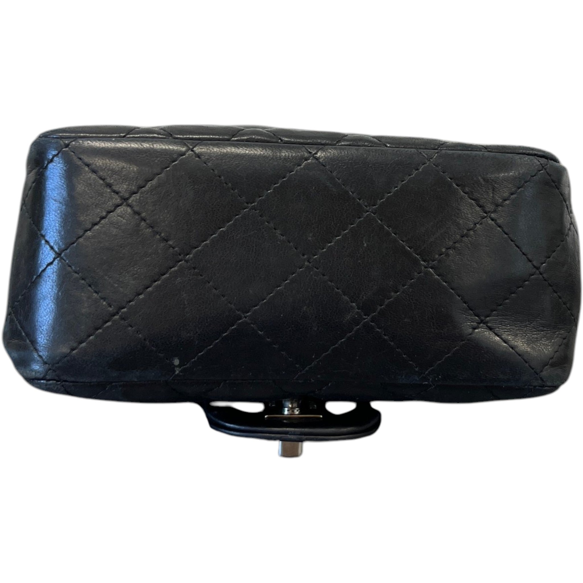 Women's Timeless/Classique Mini Square Flap Lambskin Bag Black