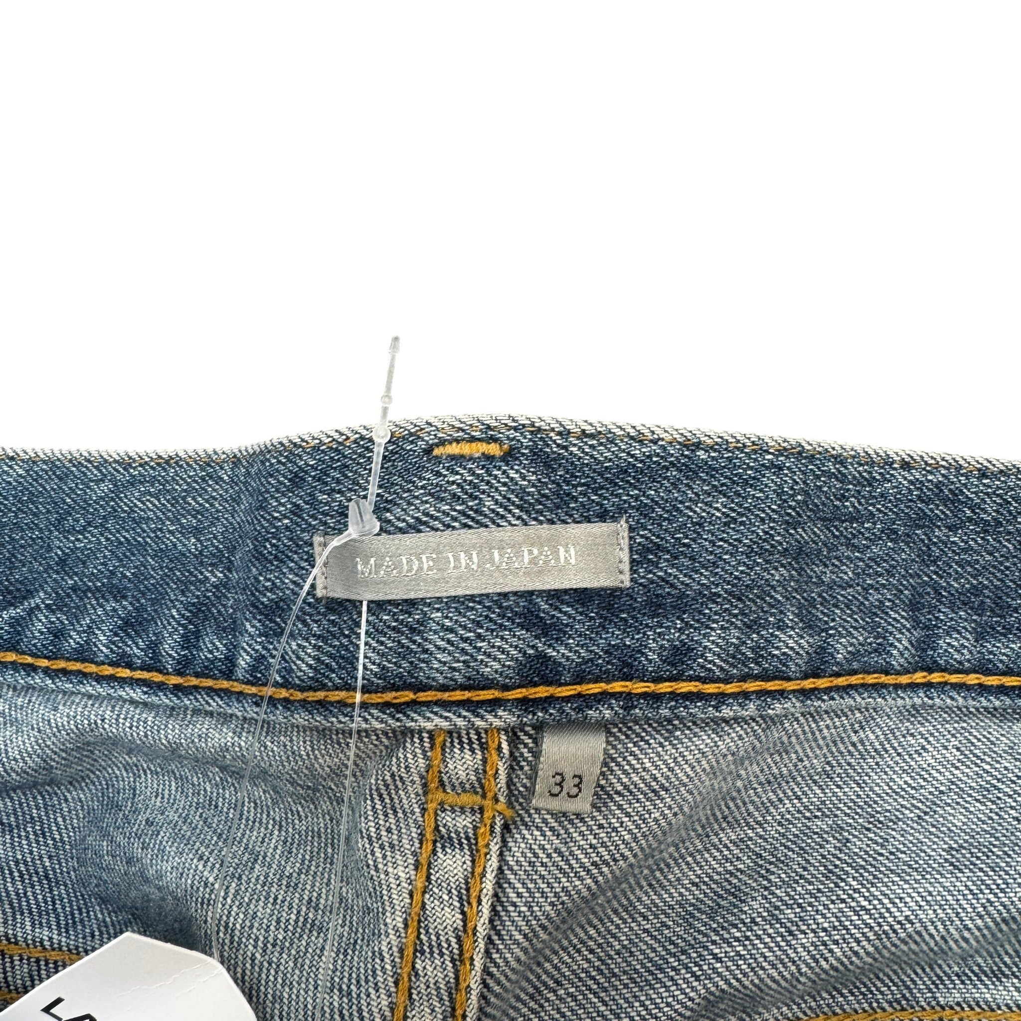Men's Applique Logo Jeans Blue Size Waist 33"