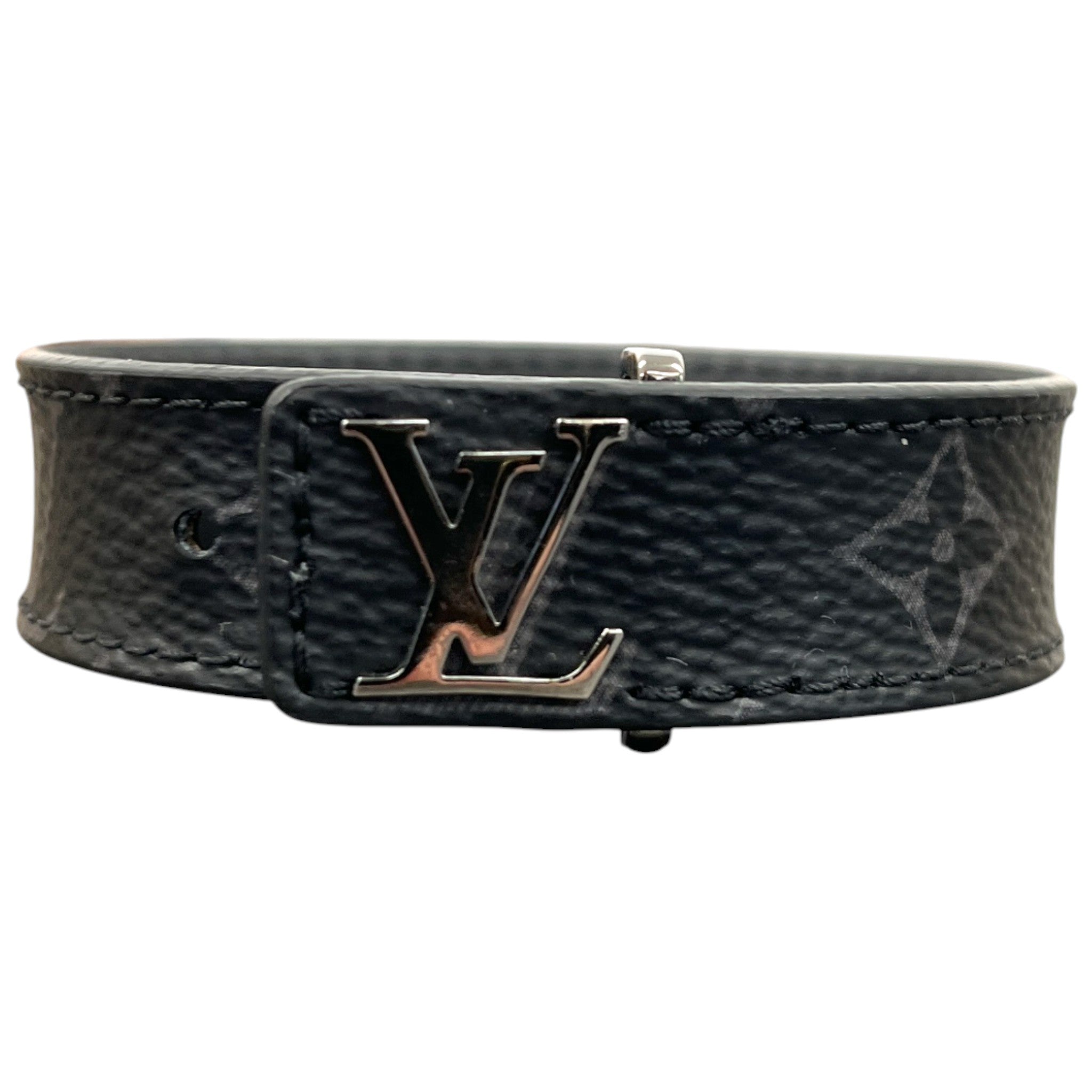 Men's Monogram Eclipse Lv Slim Bracelet Black