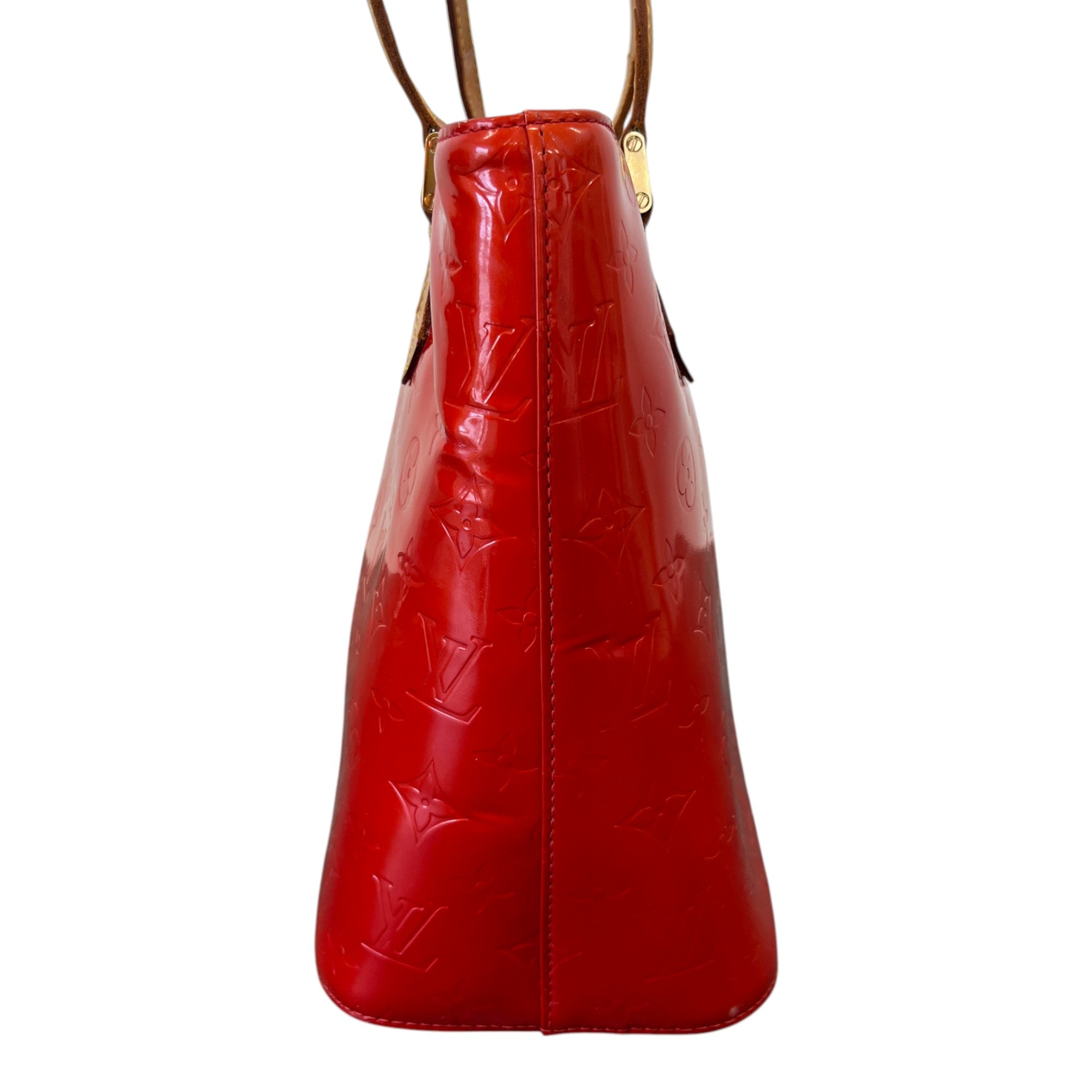 Women's Vernis Leather Houston Bag Red