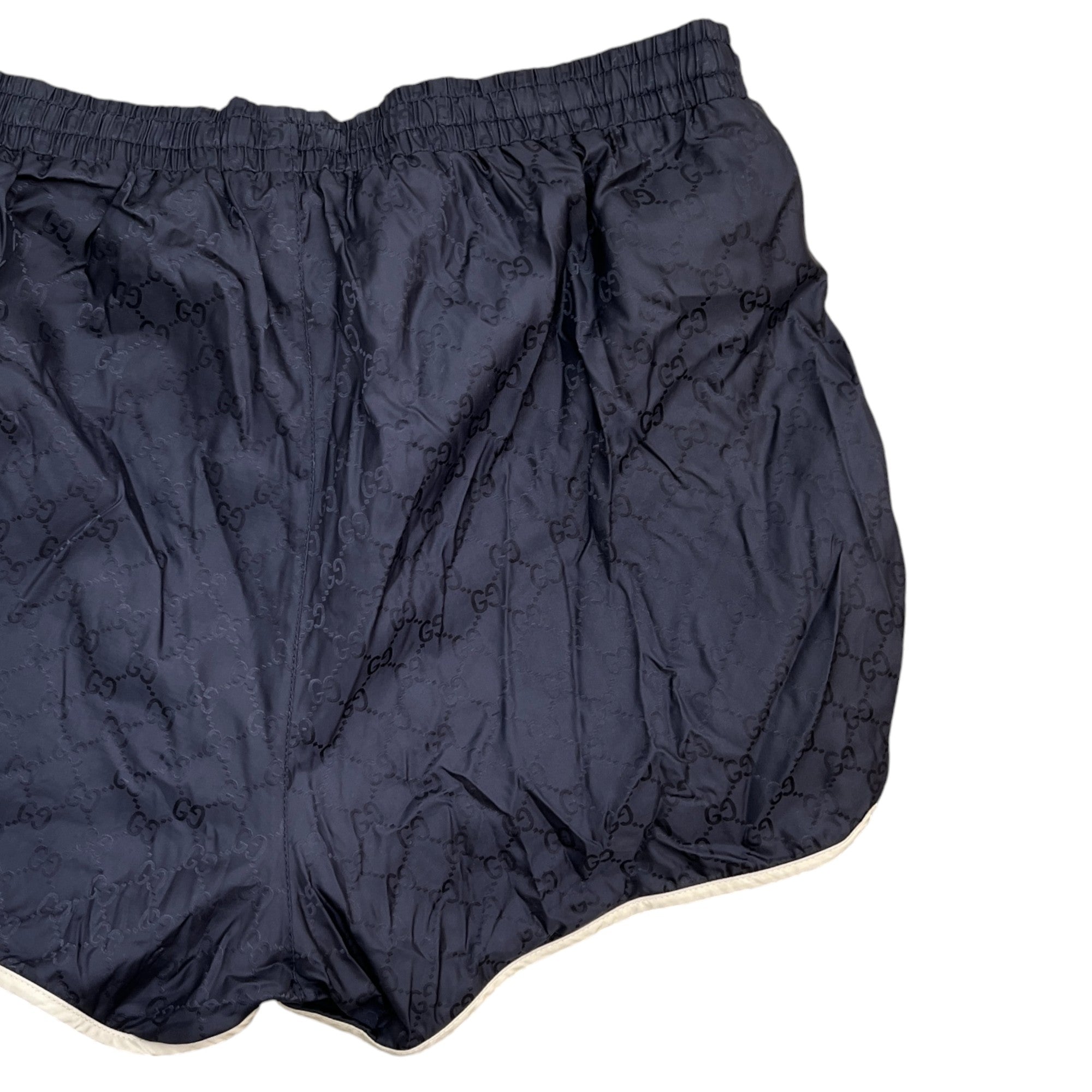 Men's Gg Embroidered Bee Swim Shorts Navy Size W28 / IT 44