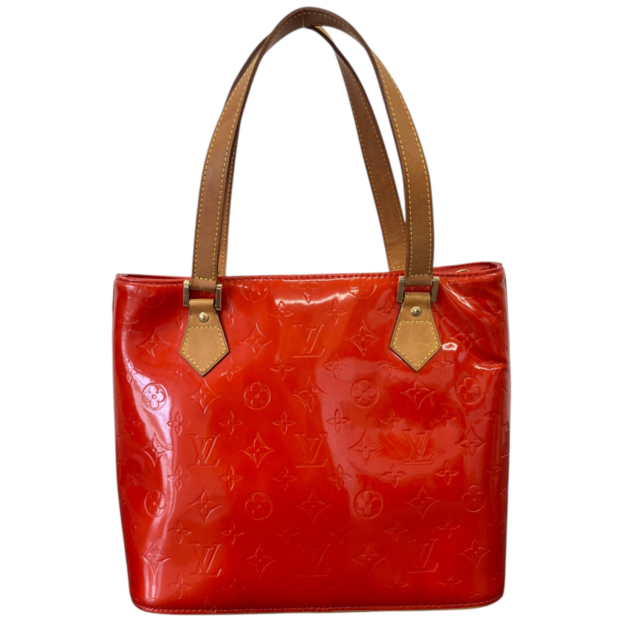 Women's Vernis Leather Houston Bag Red