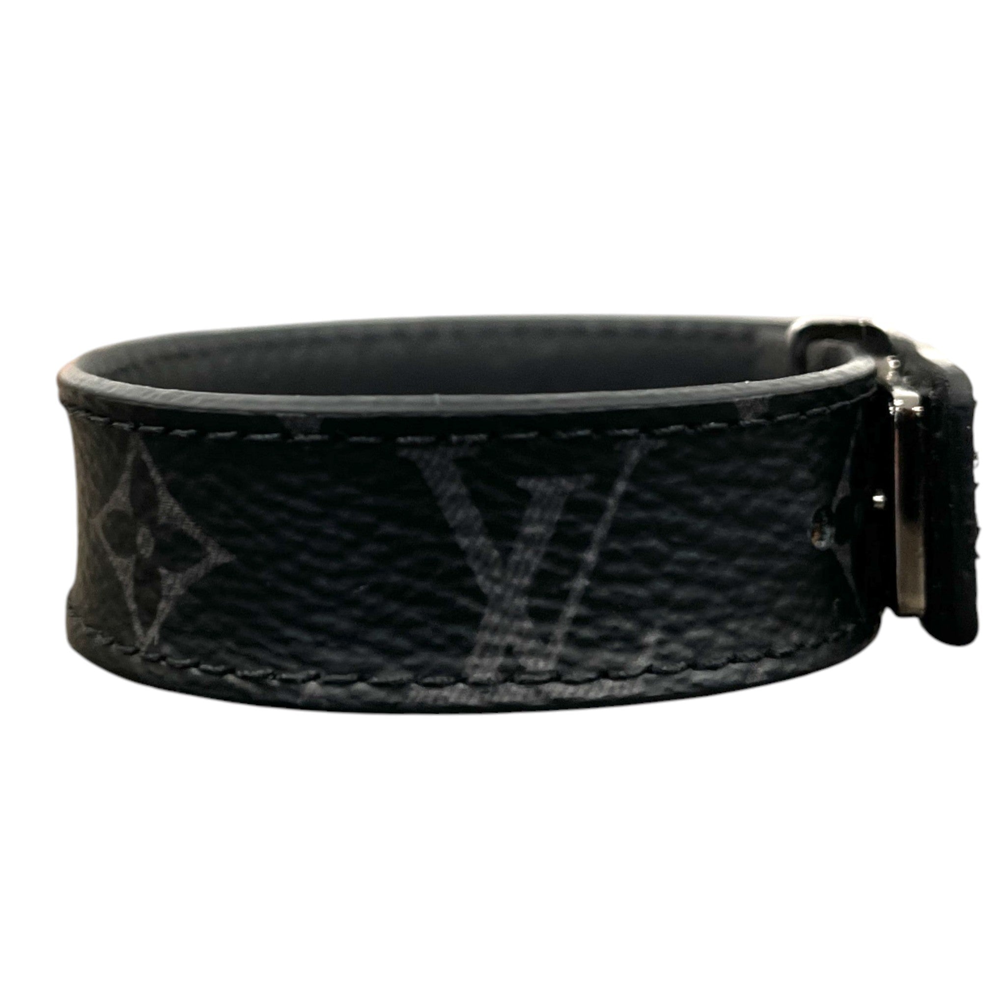 Men's Monogram Eclipse Lv Slim Bracelet Black