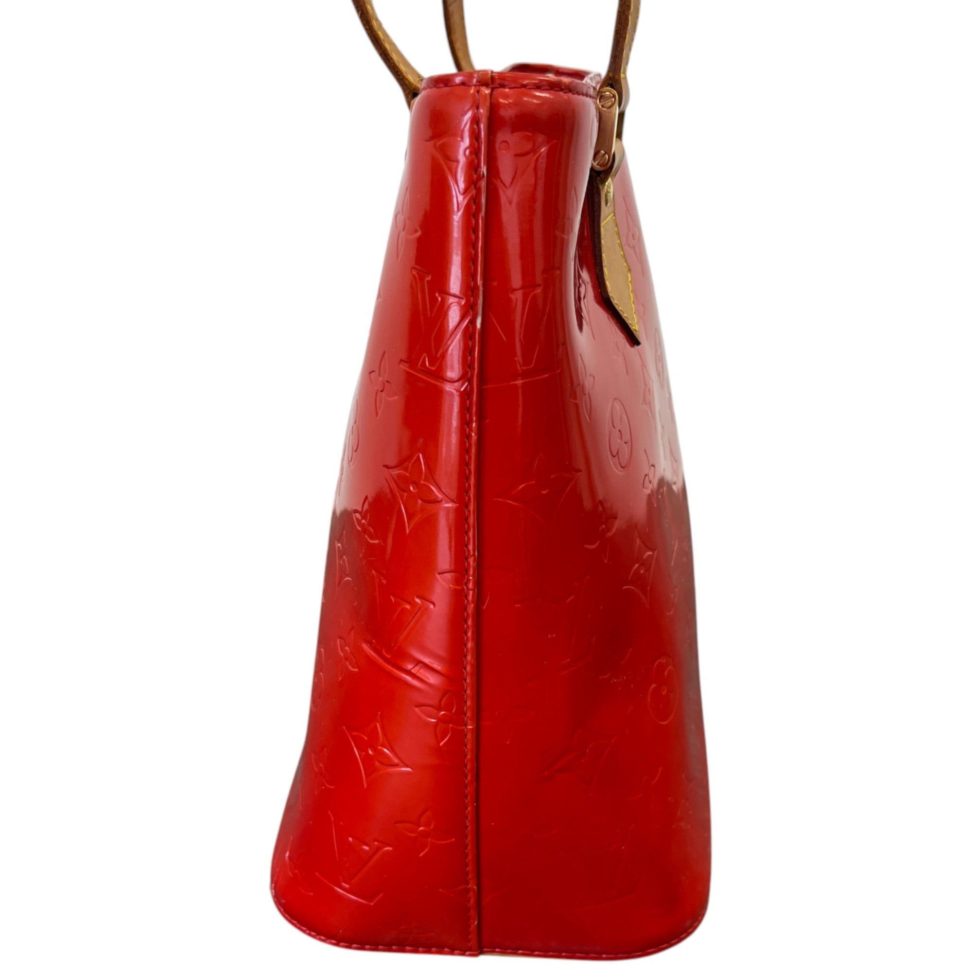 Women's Vernis Leather Houston Bag Red