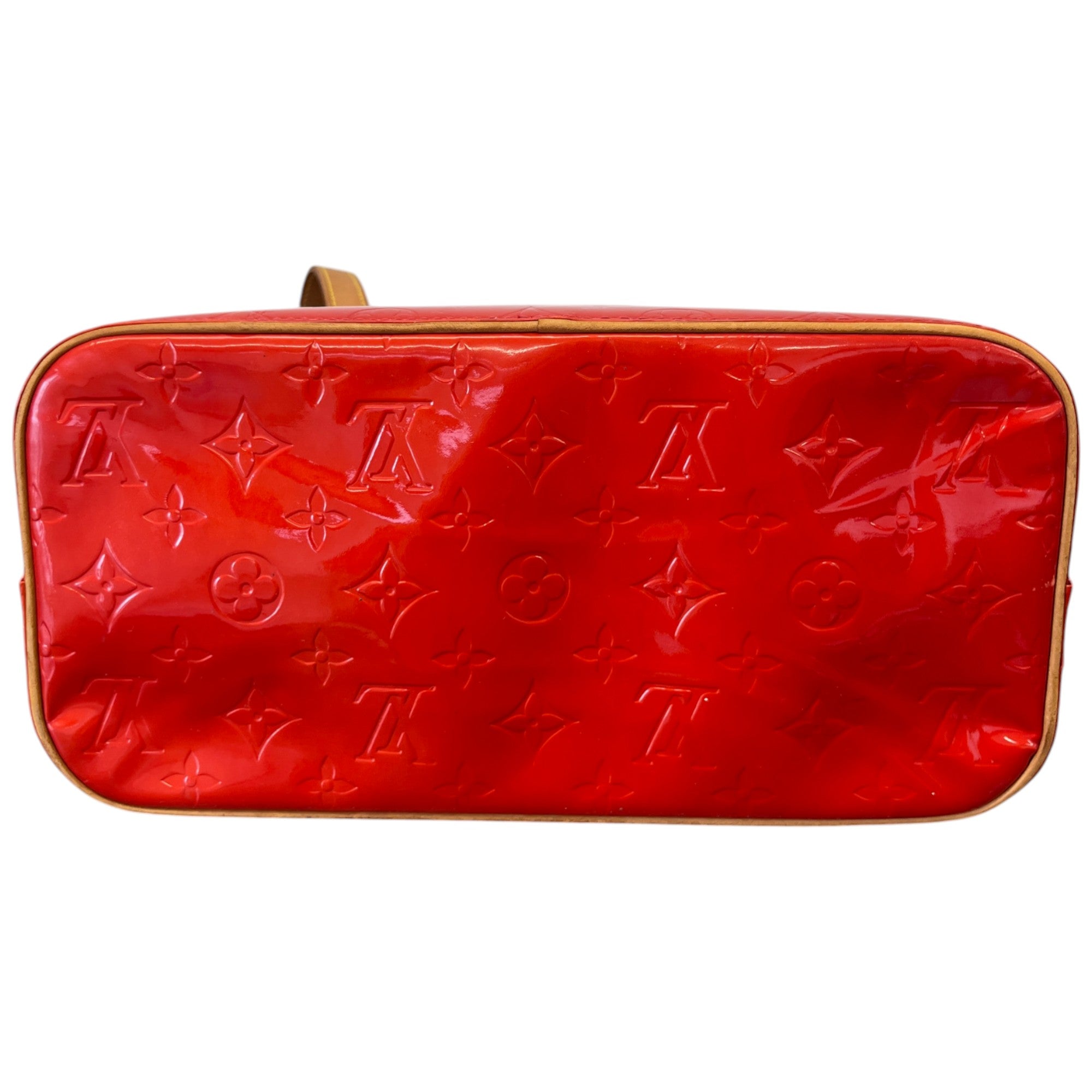 Women's Vernis Leather Houston Bag Red