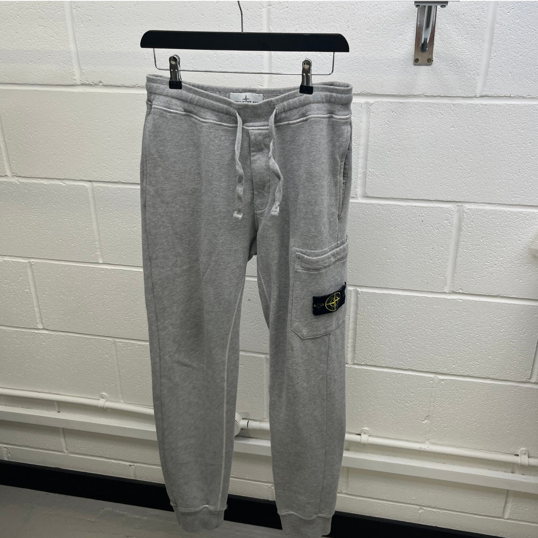 Men's Applique Logo Joggers Grey Size S