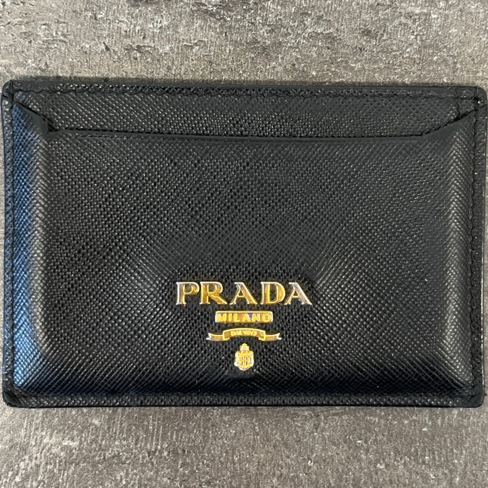Women's Saffiano Card Holder Black