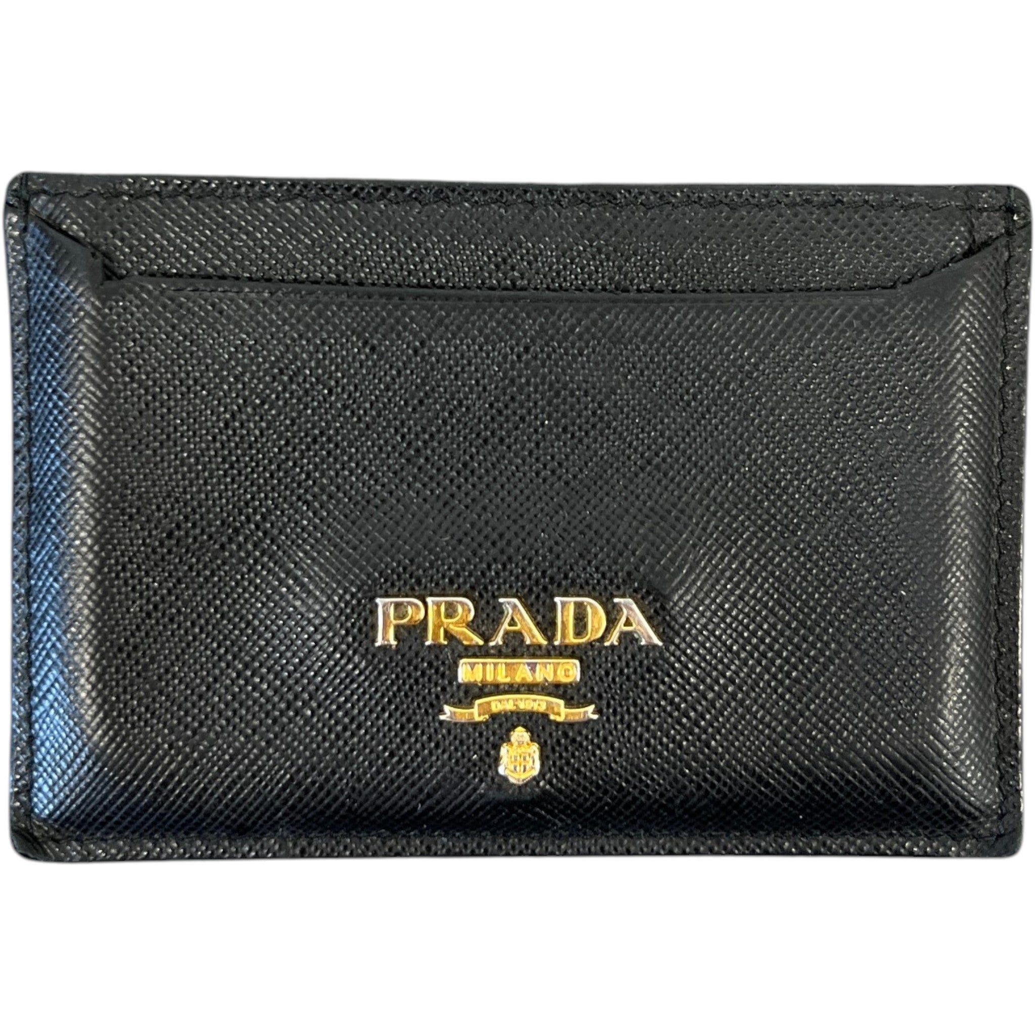 Women's Saffiano Card Holder Black