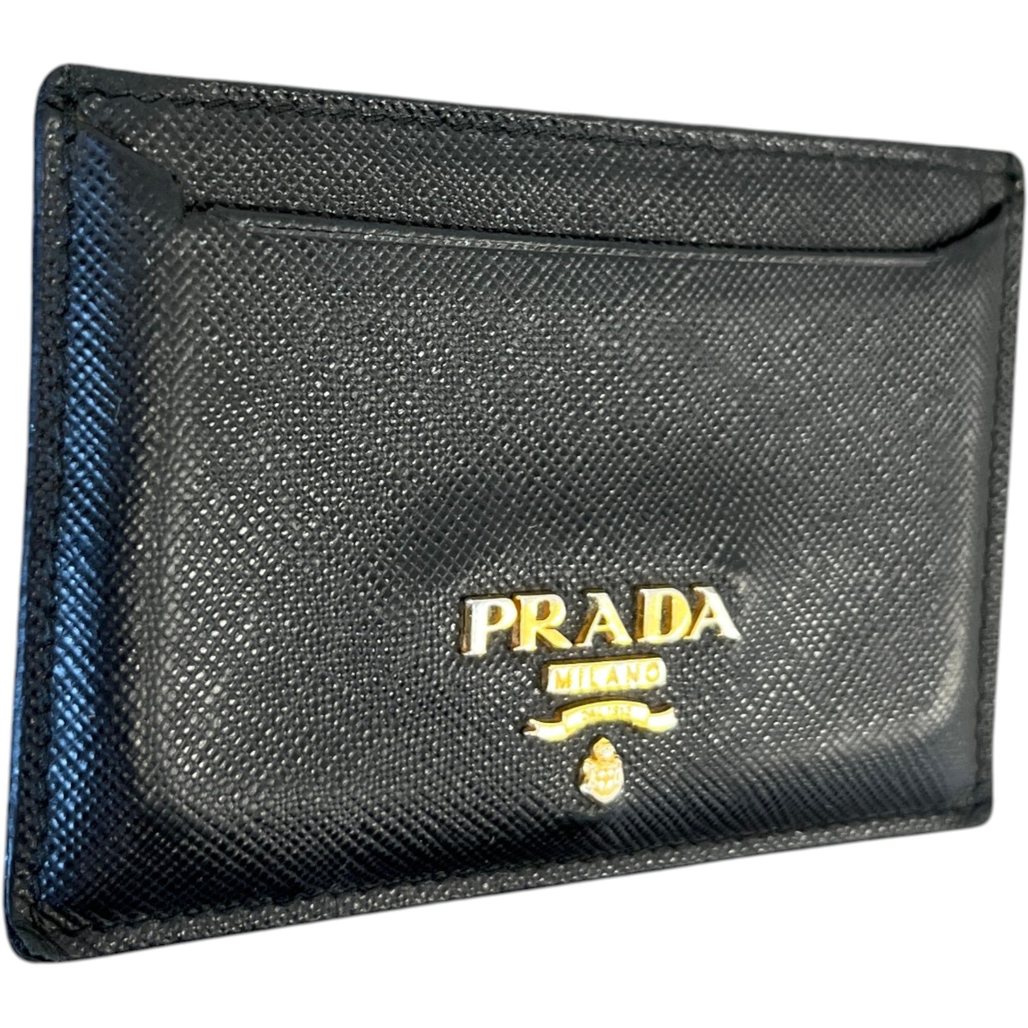 Women's Saffiano Card Holder Black
