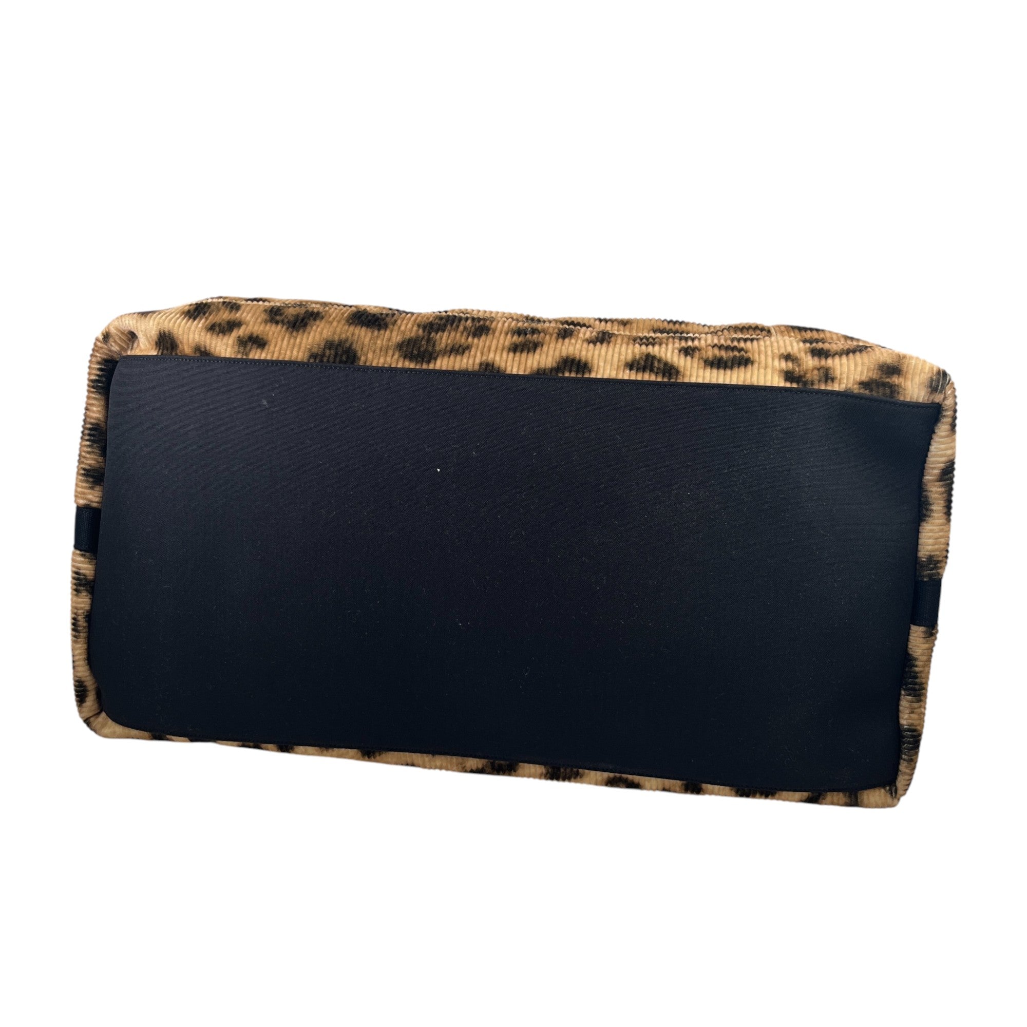 Men's Corduroy Leopard Weekend Bag Brown