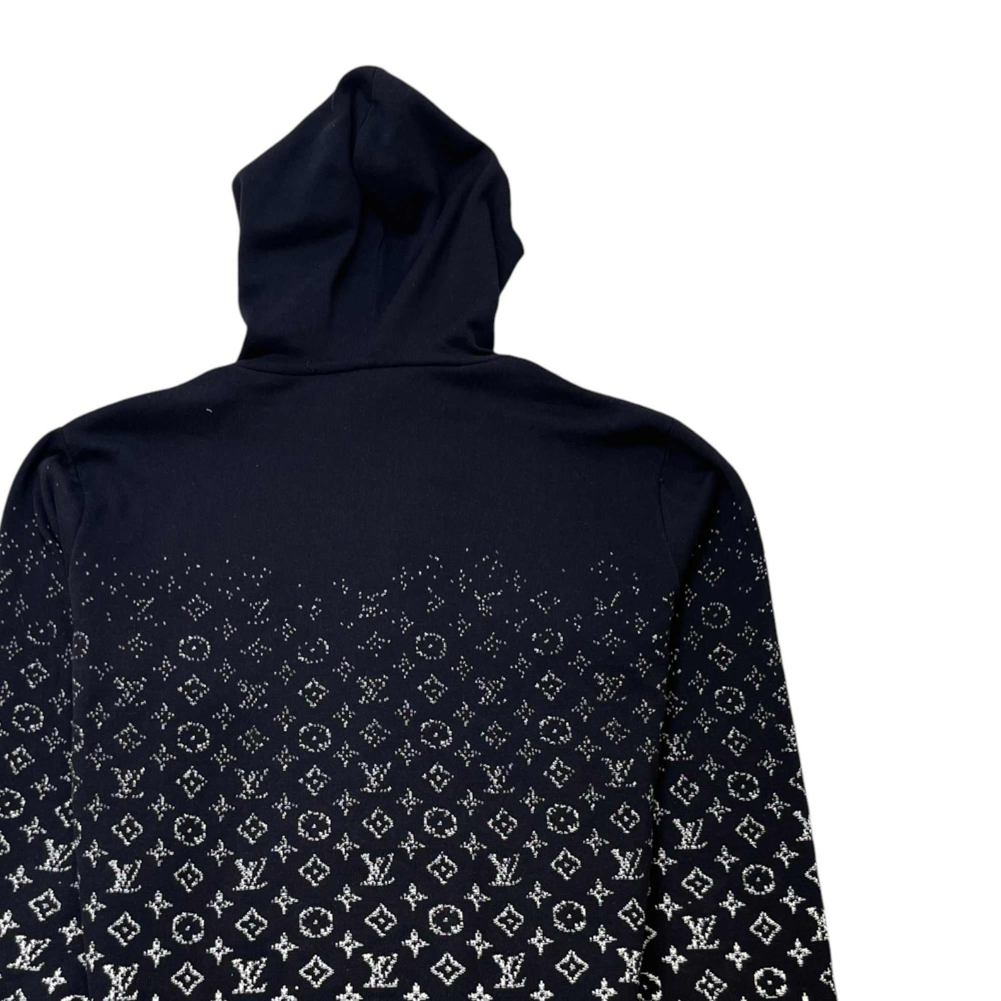 Men's Monogram Gradient Hoodie Black Size XL