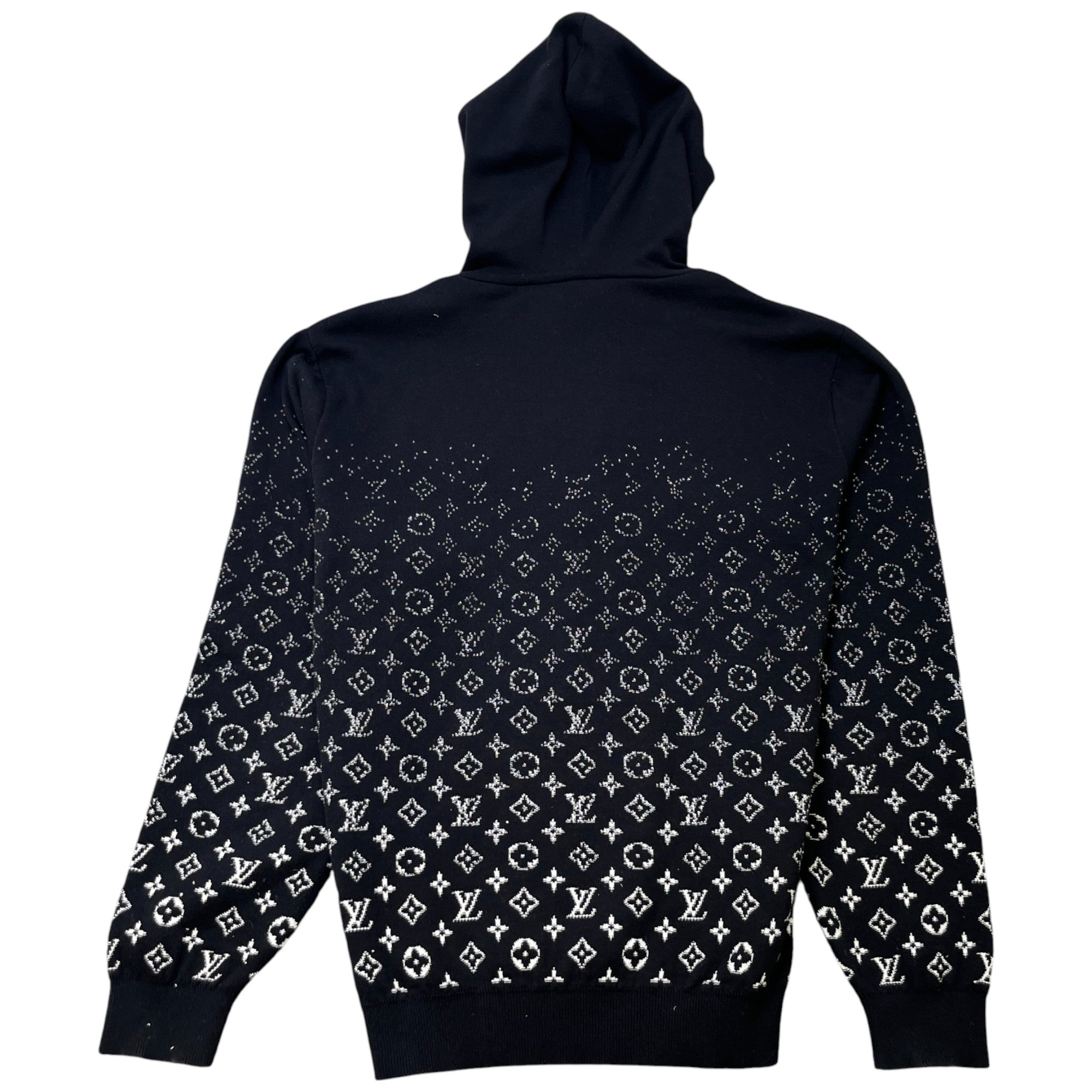 Men's Monogram Gradient Hoodie Black Size XL