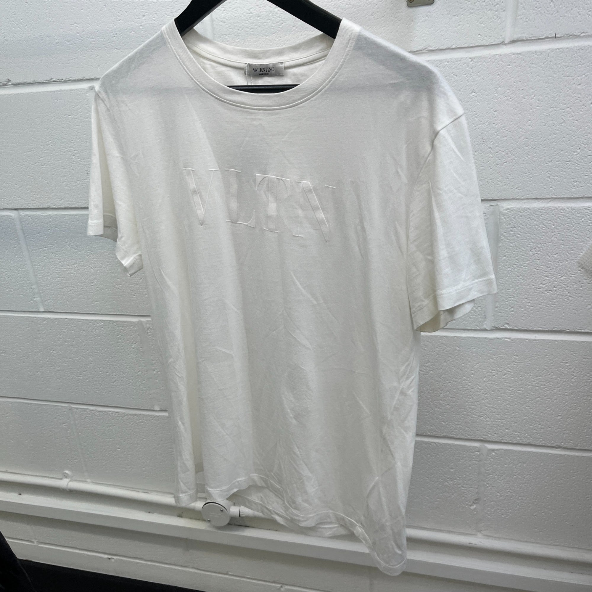 Men's Vltn Print T-Shirt White Size M