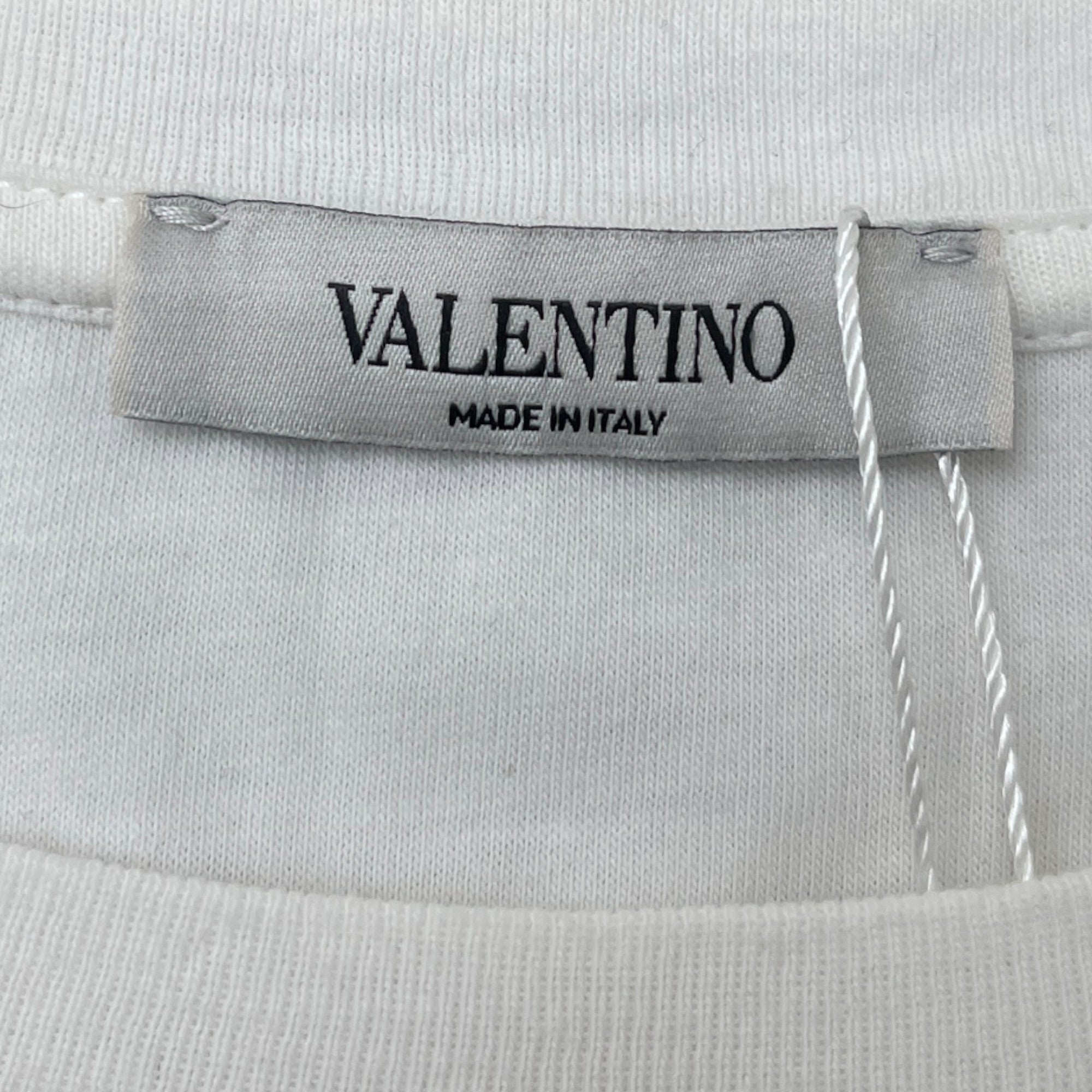 Men's Vltn Print T-Shirt White Size M