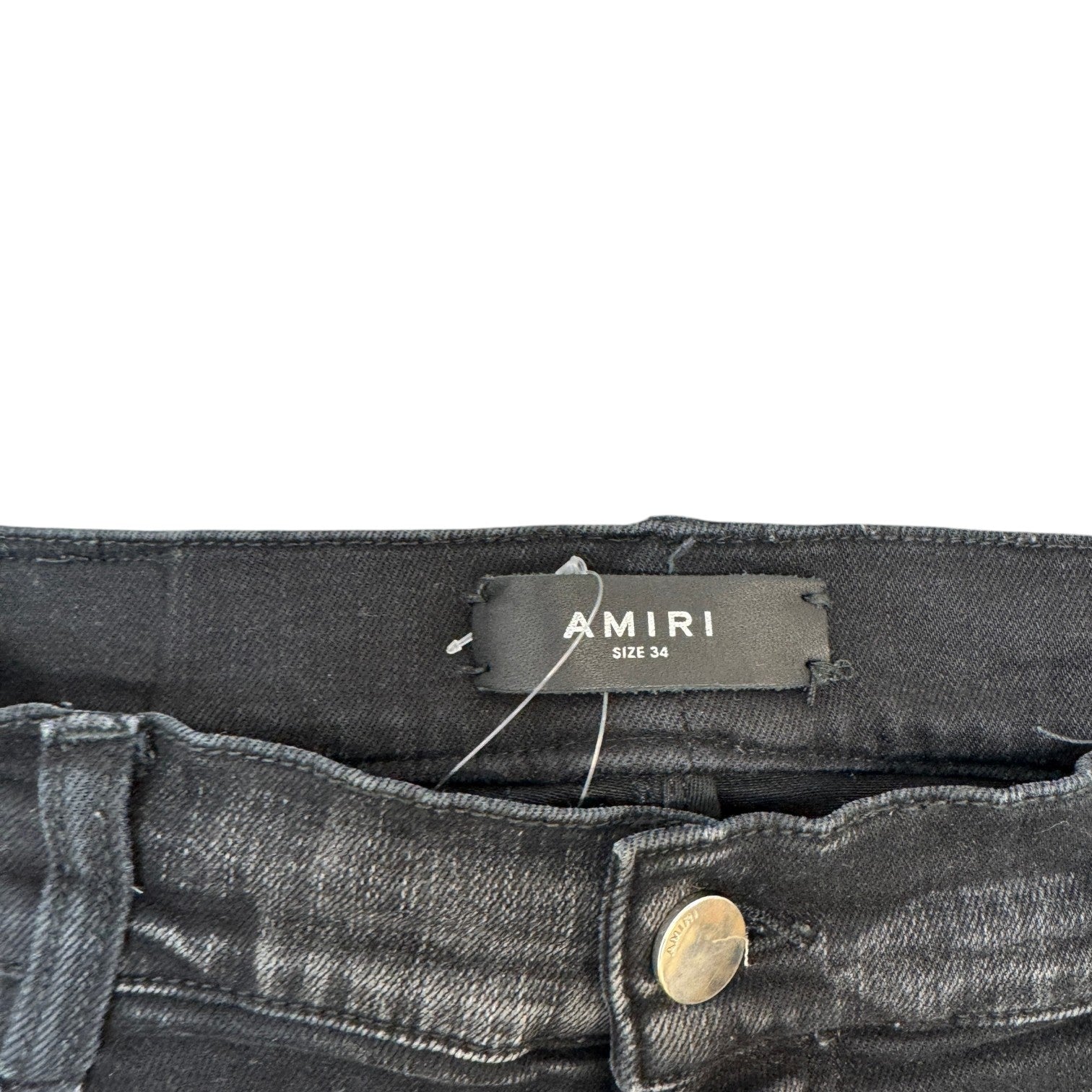 Men's Mx1 Distressed Jeans Black Size Waist 34"