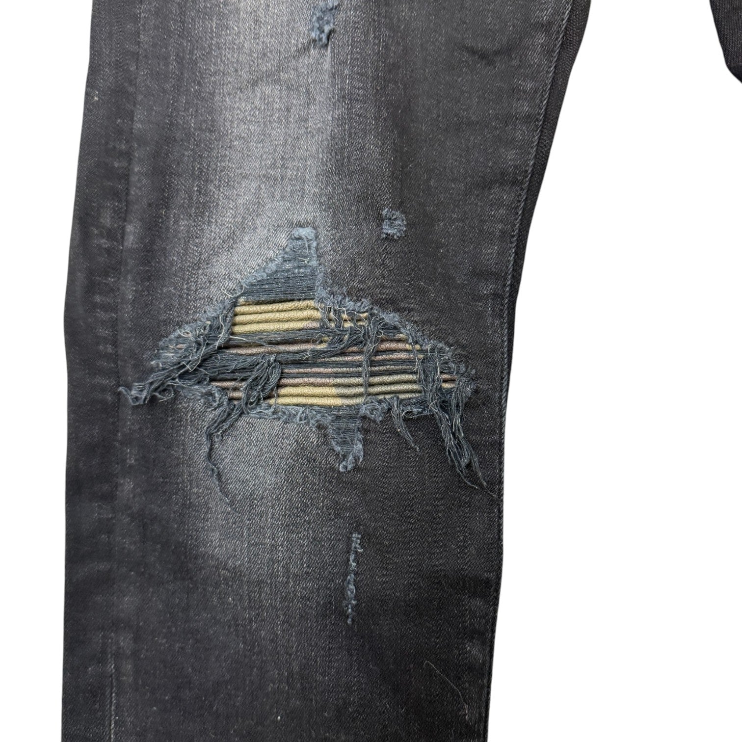 Men's Mx1 Distressed Jeans Black Size Waist 34"