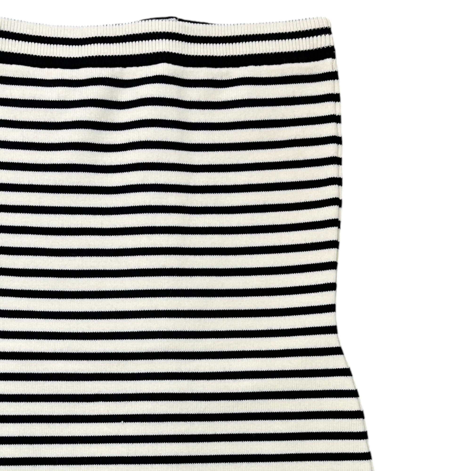 Women's Marinière Striped Knit Mini Dress Top Cream Size L