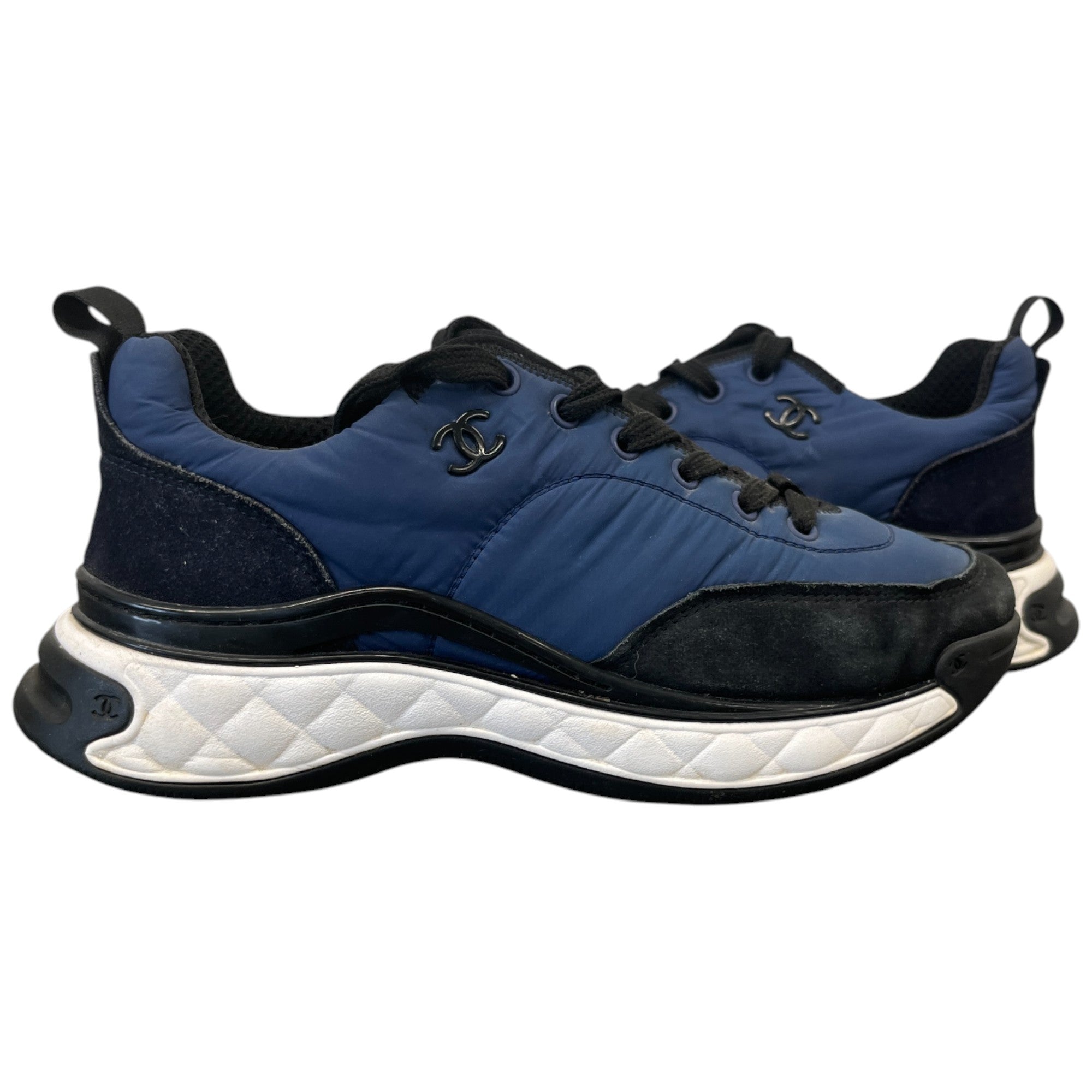 Women's Cc Logo Runner Low Trainers Blue Size EU 38.5 / UK 5.5