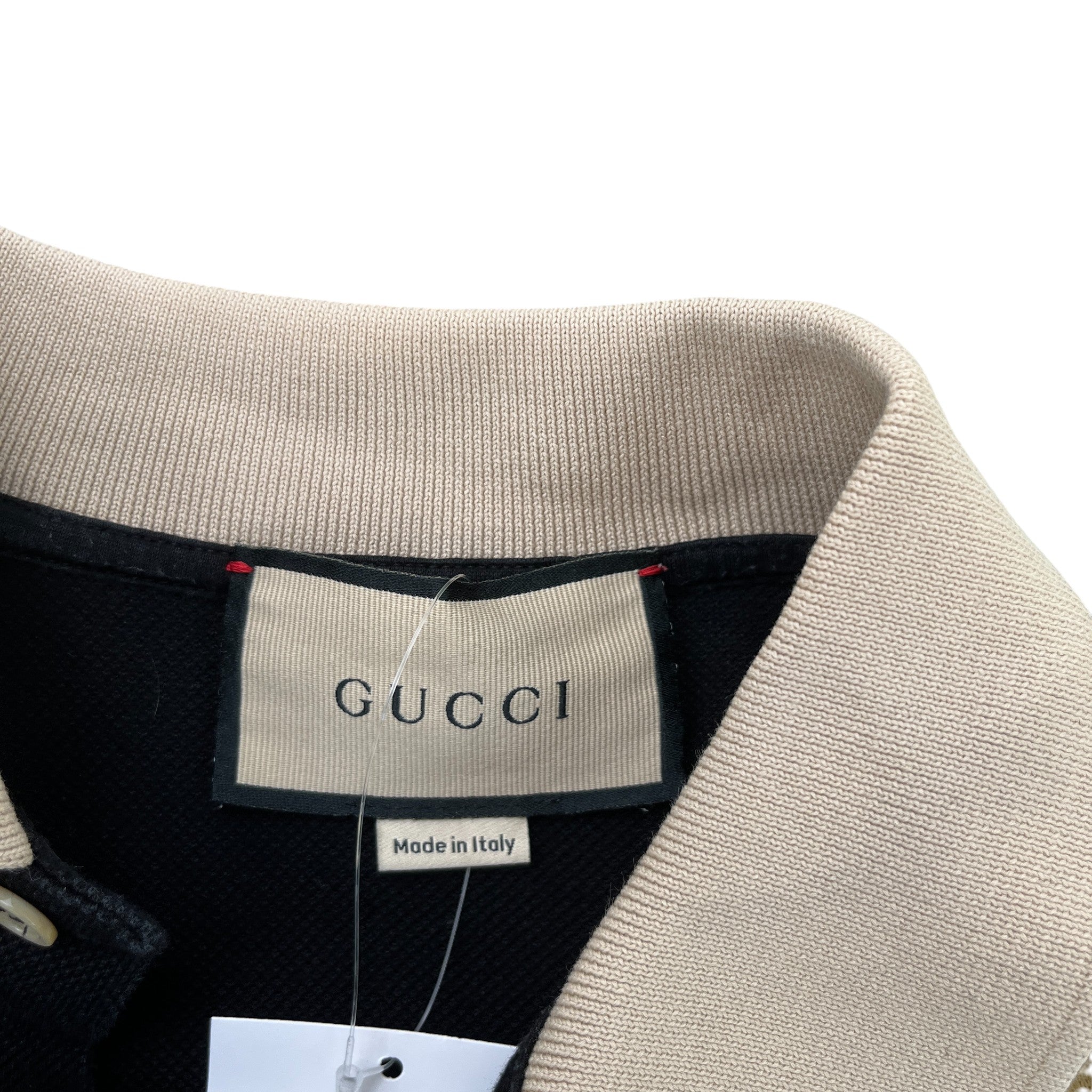 Men's Interlocking G Polo Shirt Black Size M