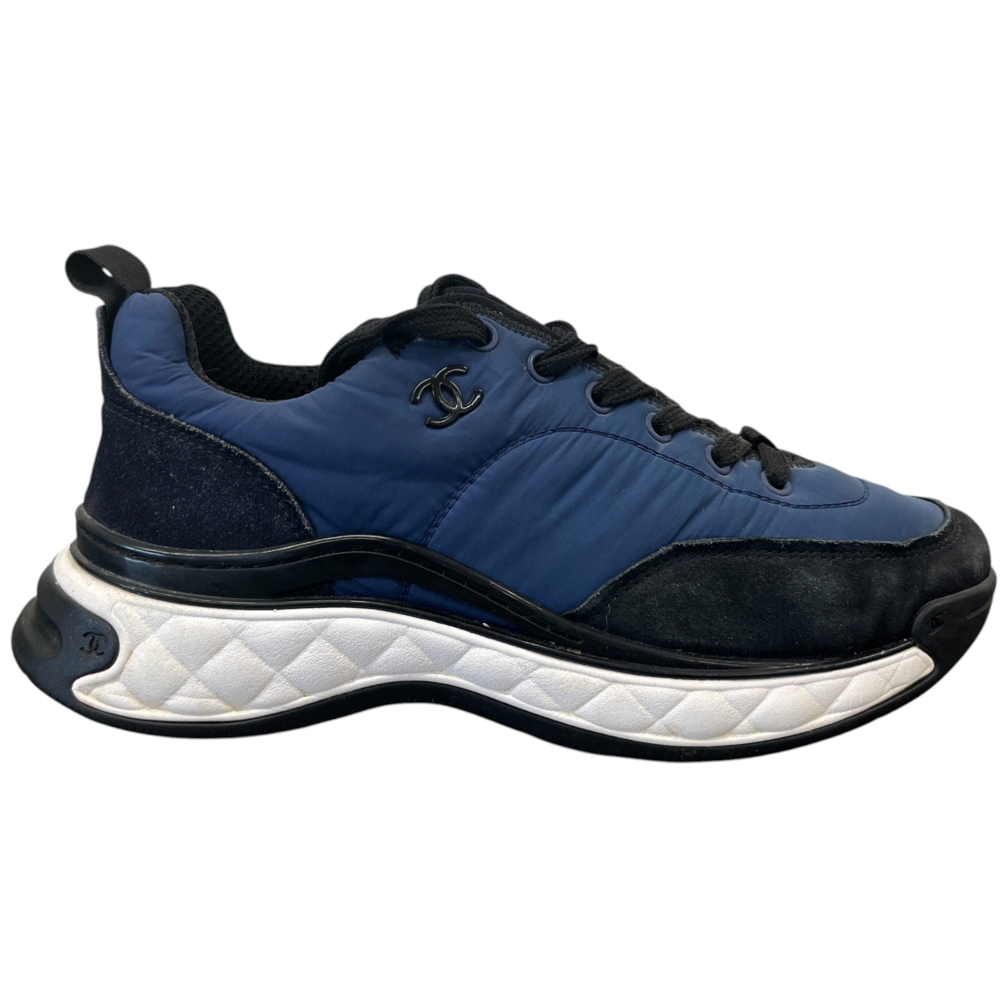 Women's Cc Logo Runner Low Trainers Blue Size EU 38.5 / UK 5.5