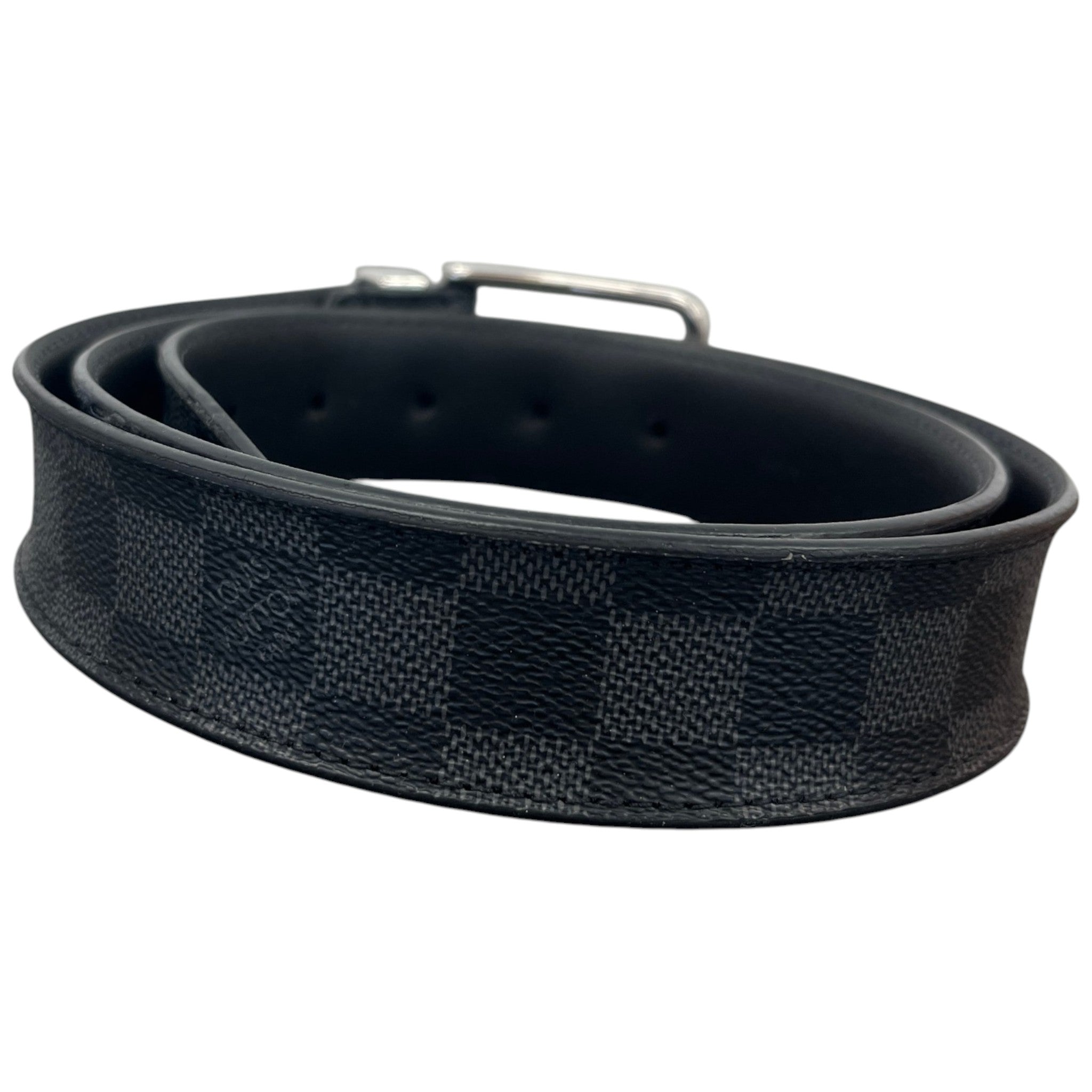 Men's Damier Eclipse Belt Black Size Waist 38"