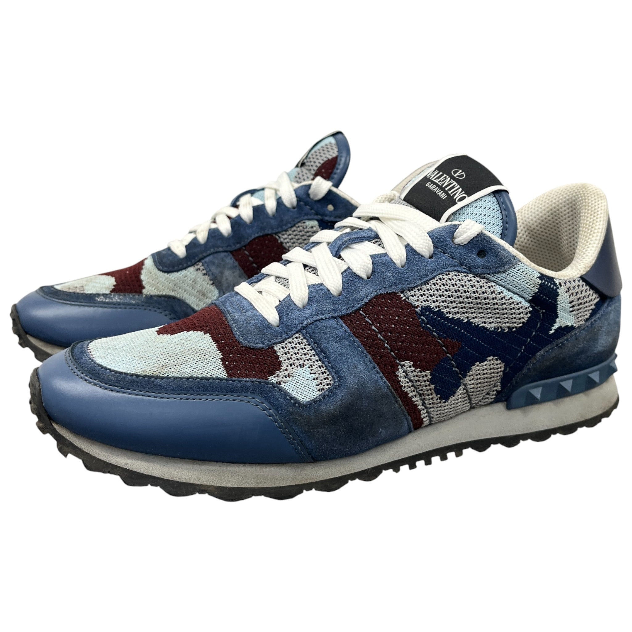 Men's Rockrunner Camouflage Low Trainers Blue Size EU 42 / UK 8