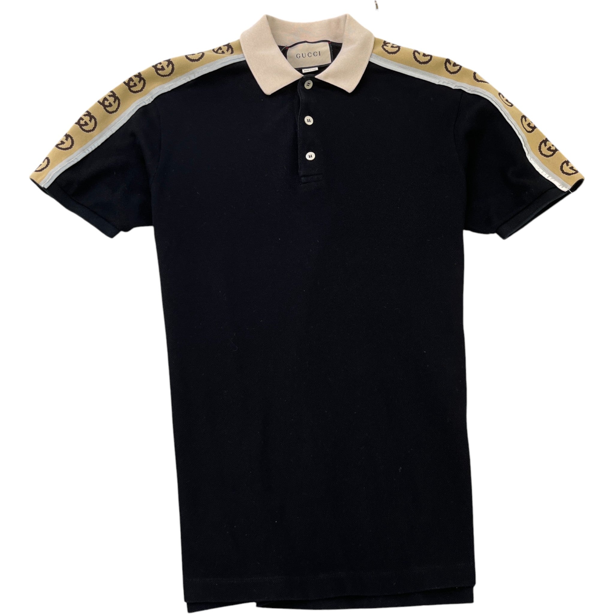 Men's Interlocking G Polo Shirt Black Size M